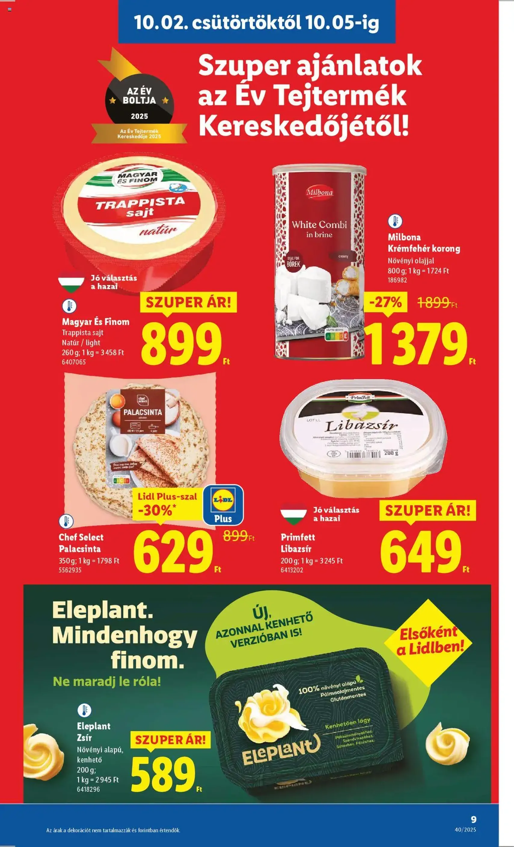 Lidl Akciós újság - 2025.10.02. érvényes szórólap 9 oldal 76 oldalból Lidl Akciós újság - 2025.10.02. érvényes szórólap 9 oldal 76 oldalból