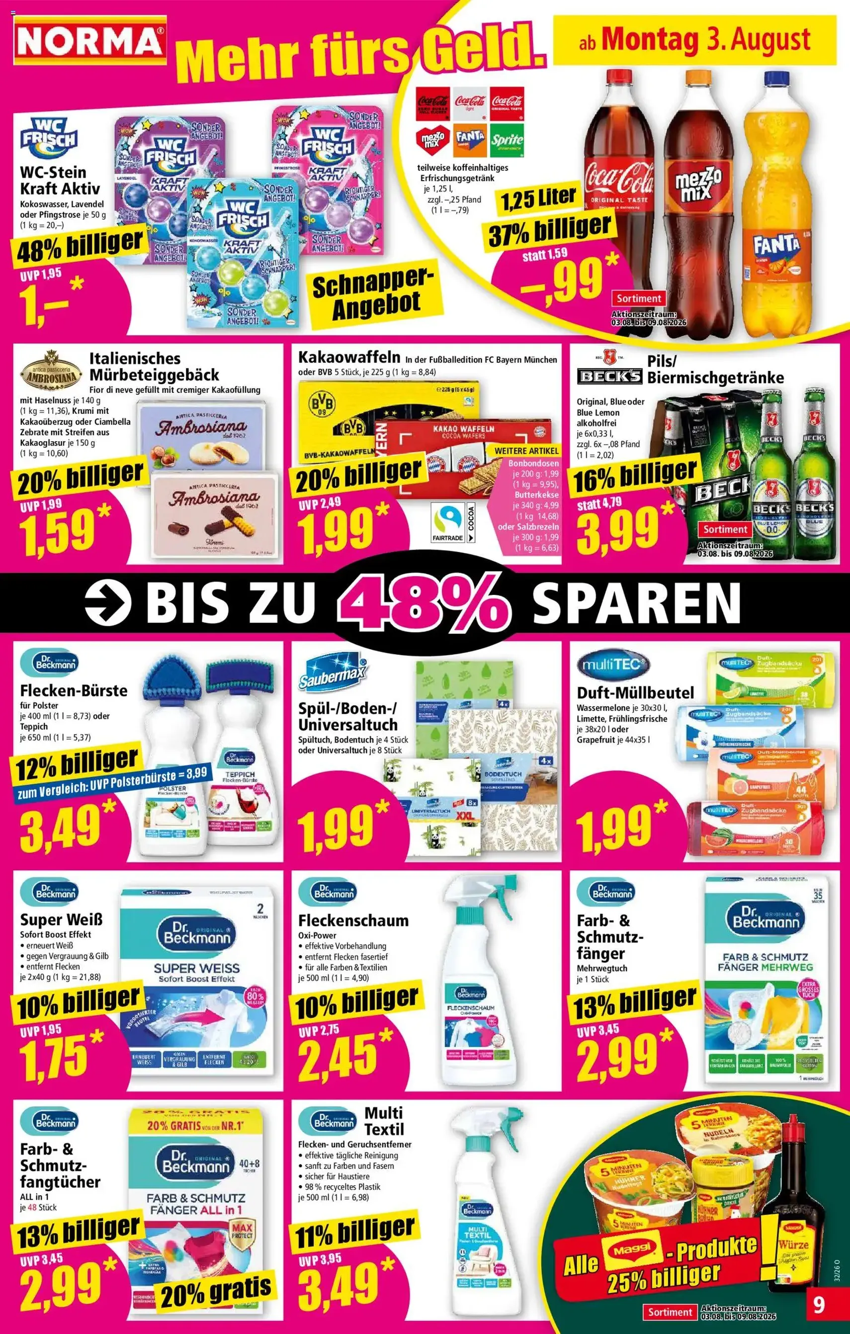 Norma Prospekt - Gültiger Prospekt ab 03.08.2026, Seite 9 von insgesamt 28