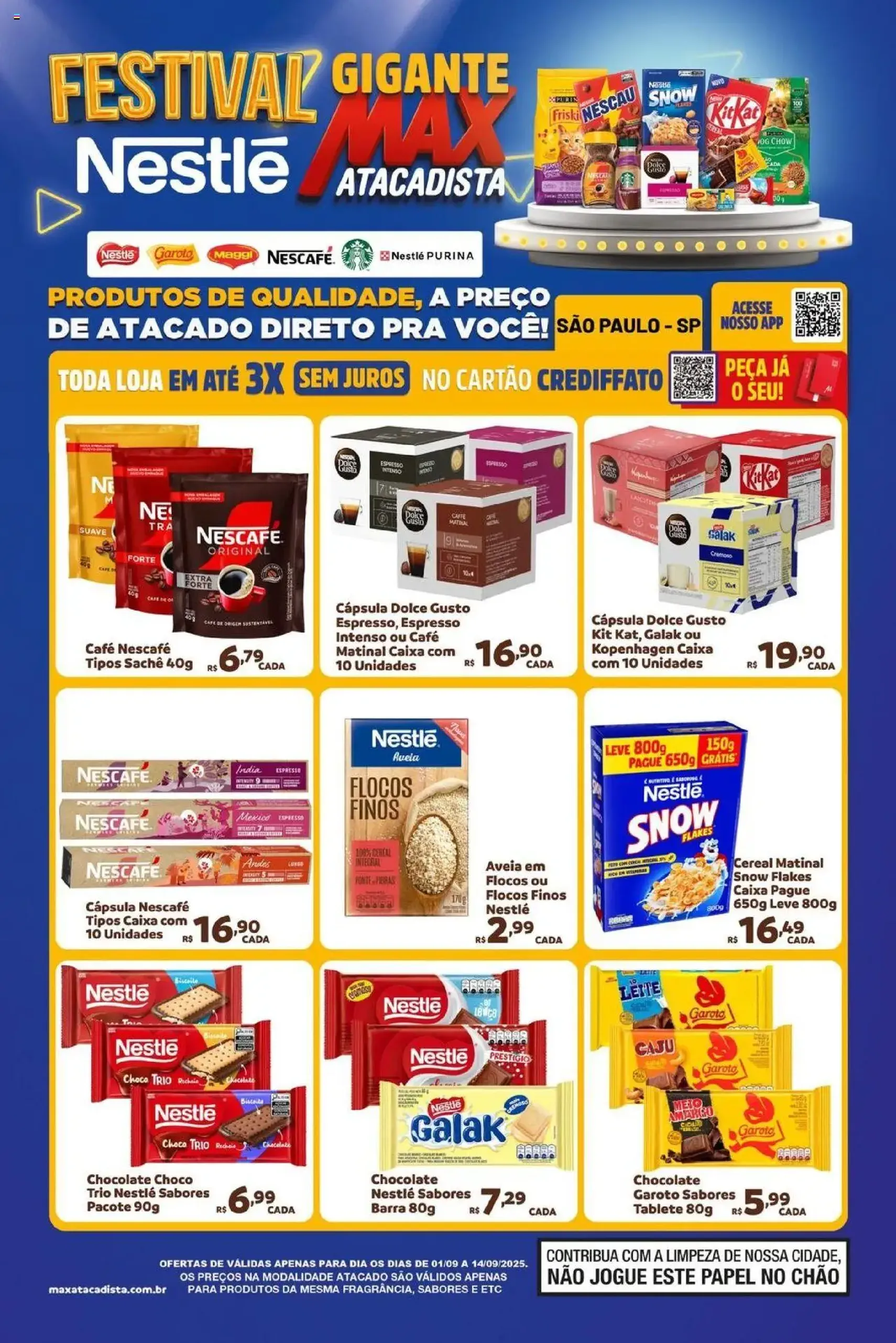 Max Atacadista - Ofertas Festival Nestlé - folheto válido a partir de 01/09/2025 página 1 de 2