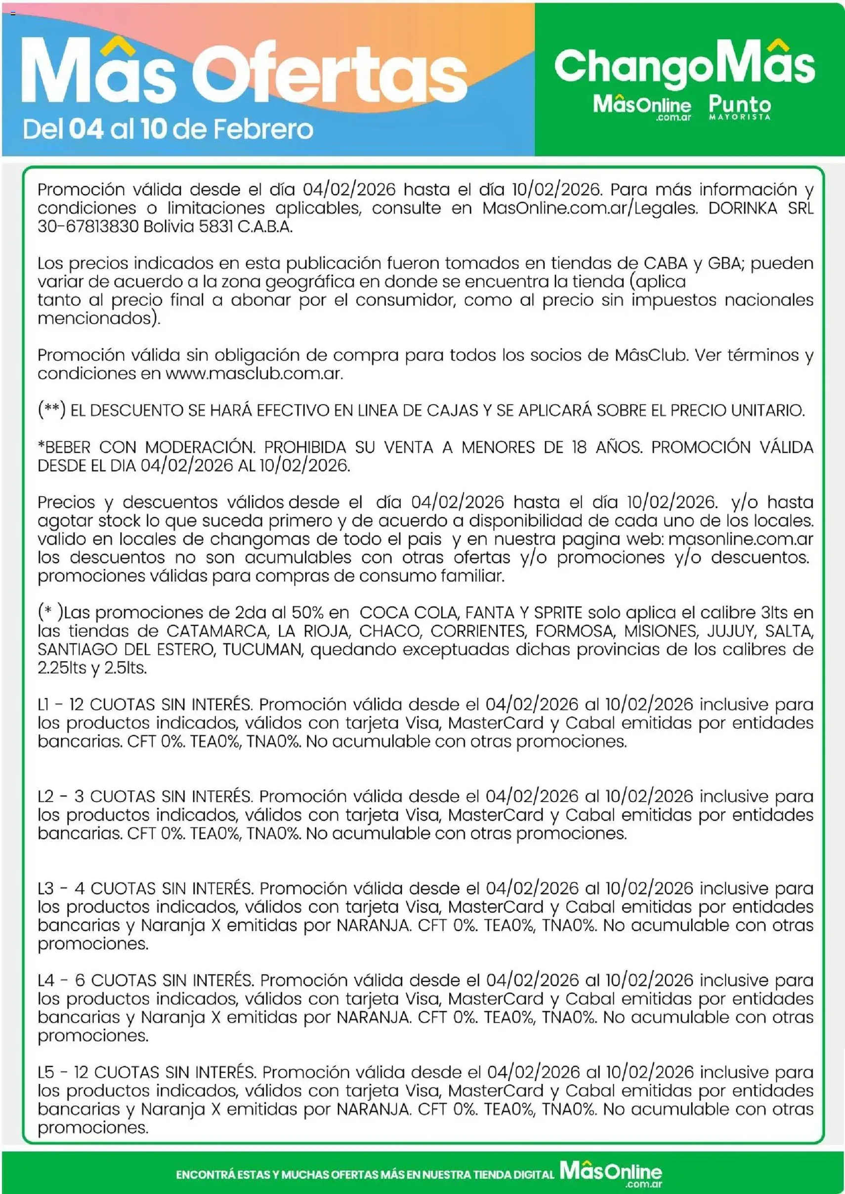 Changomas ofertas - folleto válido desde 04/02/2026 página 17 de 18