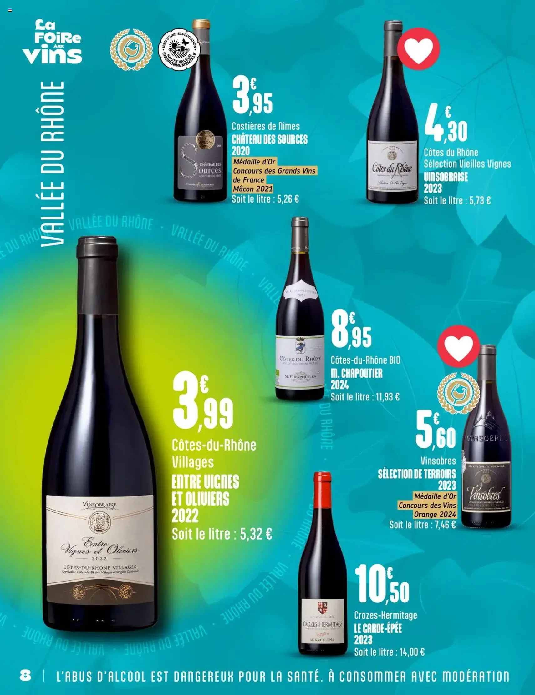 G20 Supermarchés catalogue la foire aux vins - brochure valable à partir du 24/09/2025, page 8 sur 20