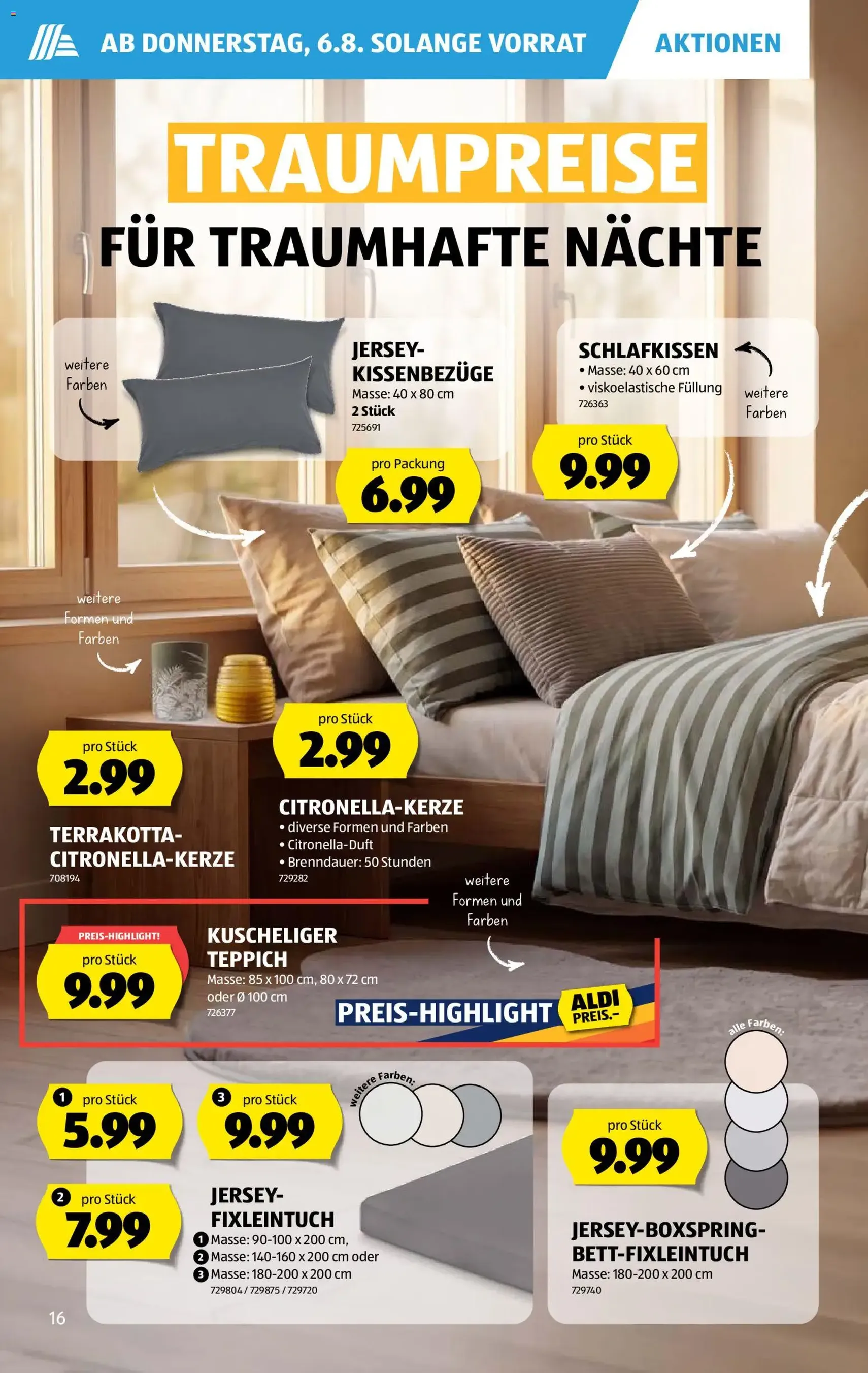 Aldi aktionen - Gültiger Prospekt ab 06.08.2026, Seite 16 von insgesamt 36