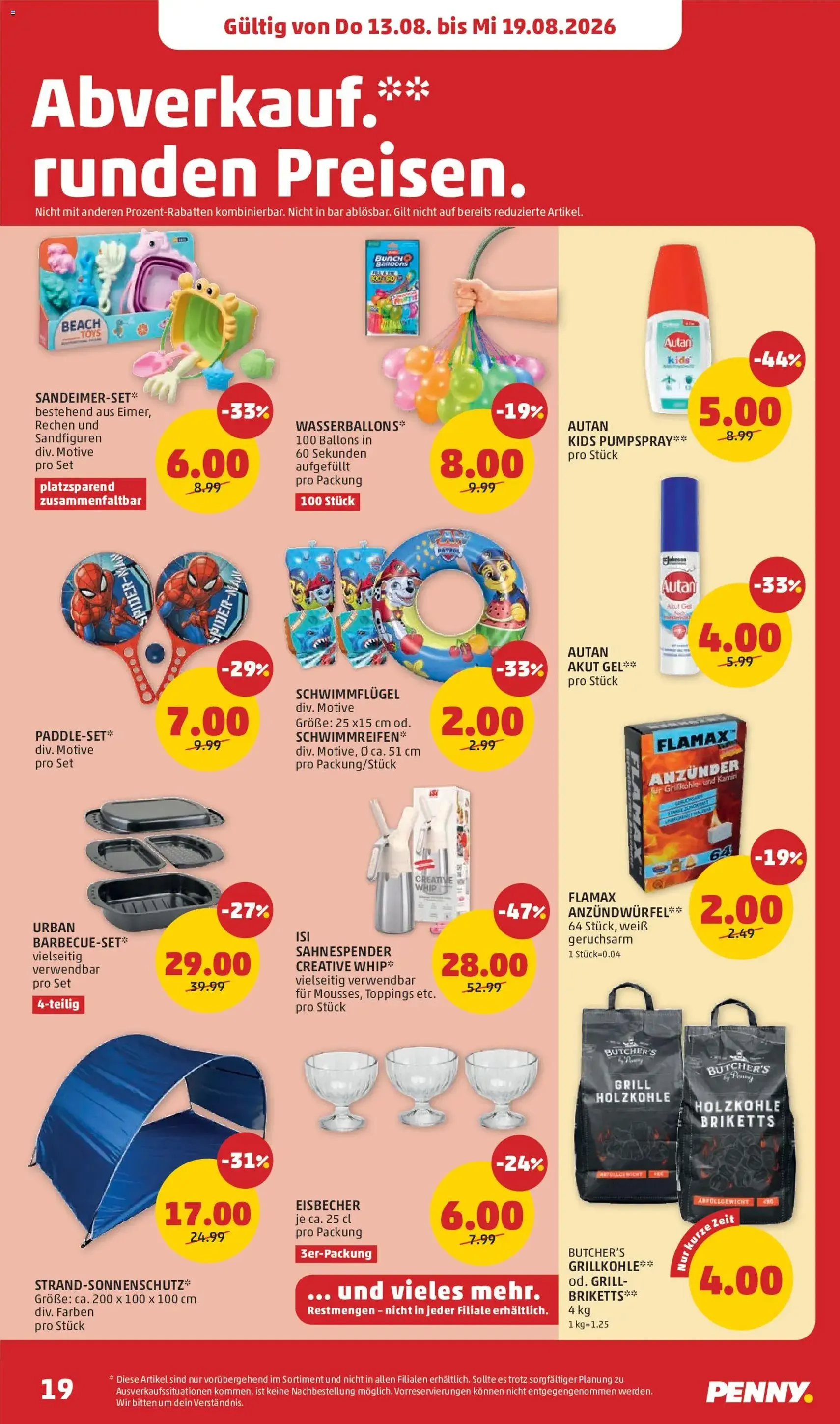Penny Markt - Flugblatt - Gültiger Prospekt ab 13.08.2026, Seite 19 von insgesamt 32