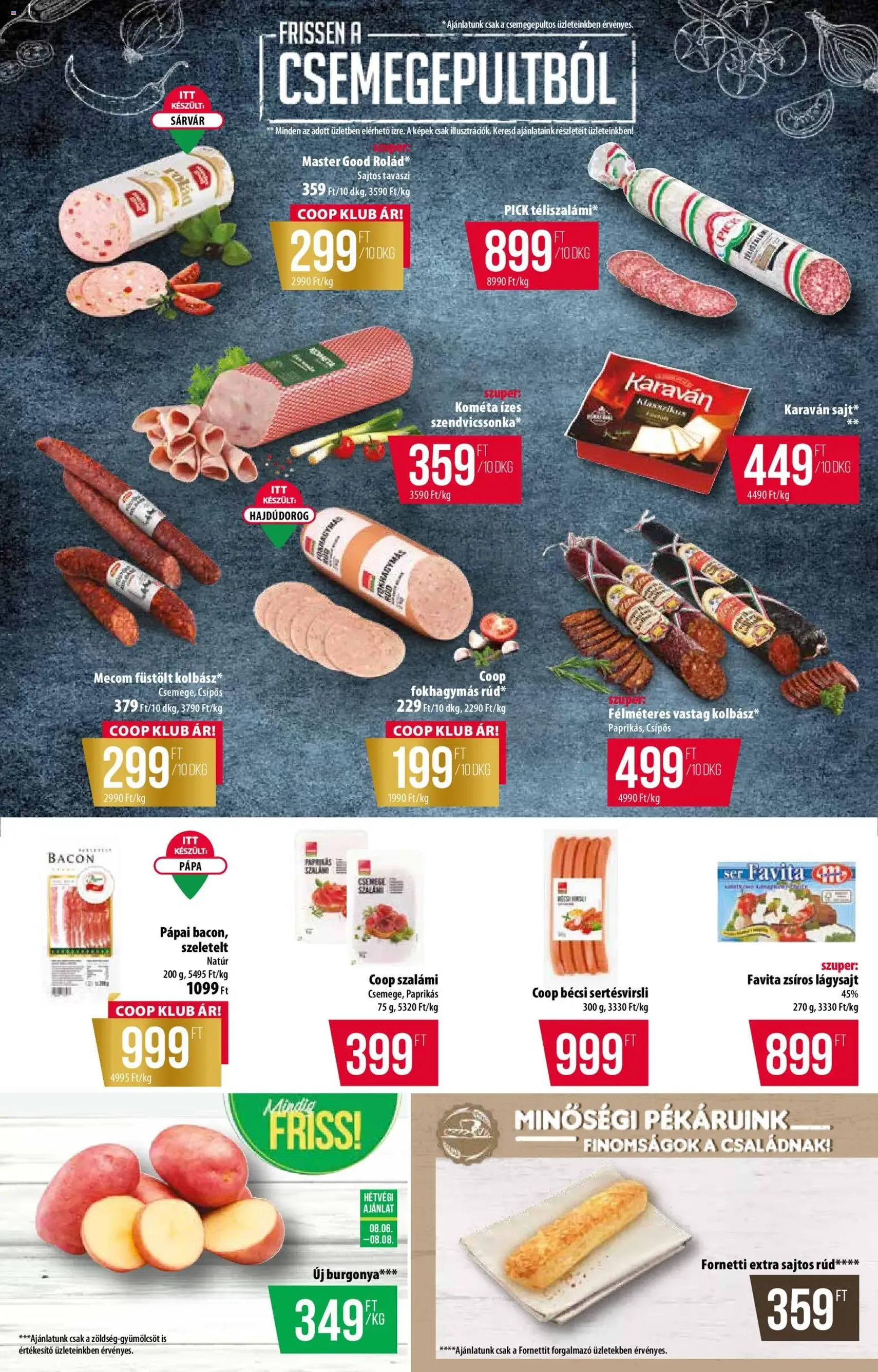 COOP akciós újság - 2026.08.06. érvényes szórólap 2 oldal 12 oldalból