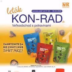 KON - RAD leták - náhľad letáku platný od 01.04.2026