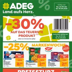 ADEG Flugblatt - Prospekt Vorschau gültig ab 24.09.2026
