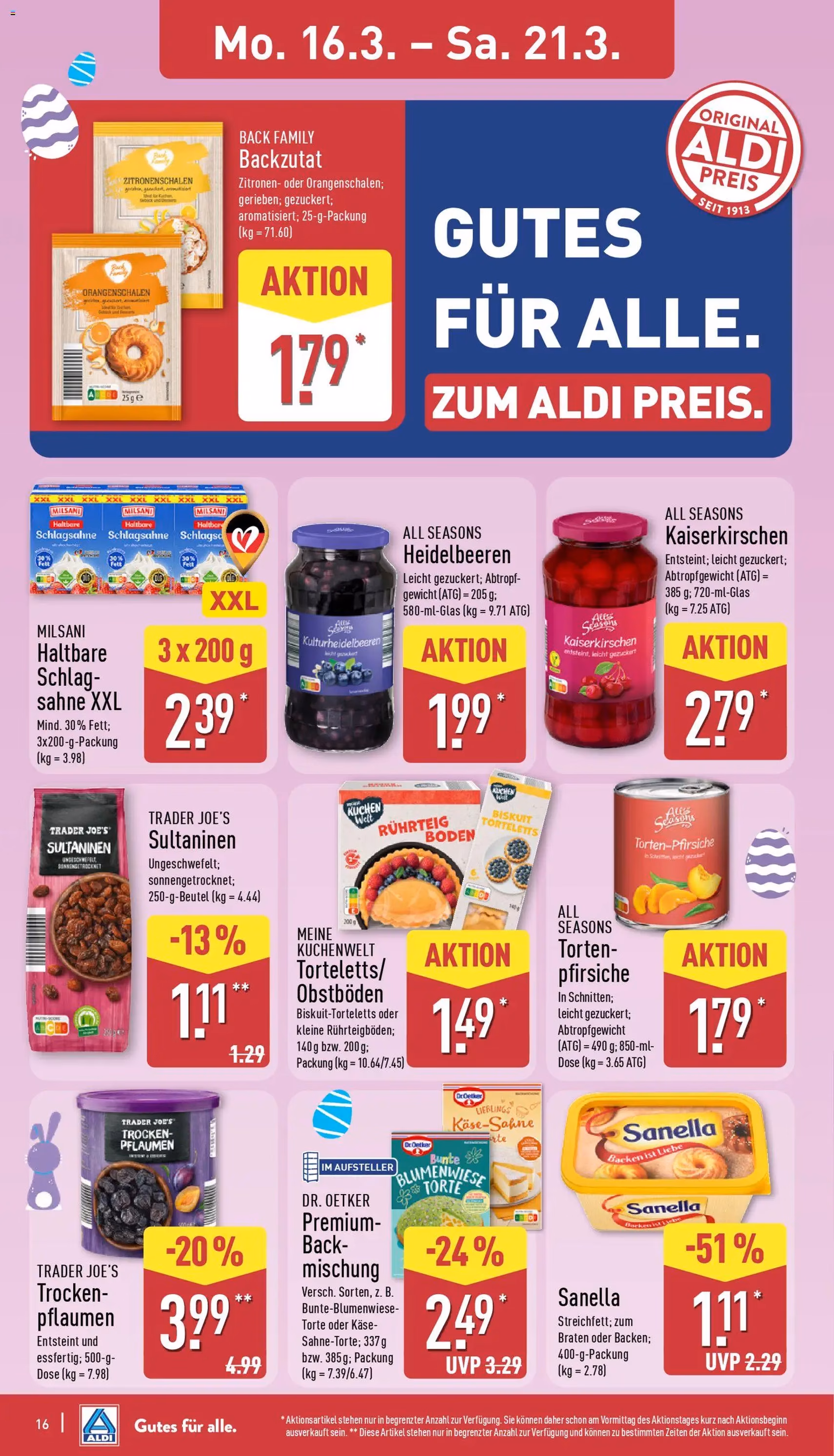 Aldi Prospekt - Gültiger Prospekt ab 16.03.2026, Seite 16 von insgesamt 42
