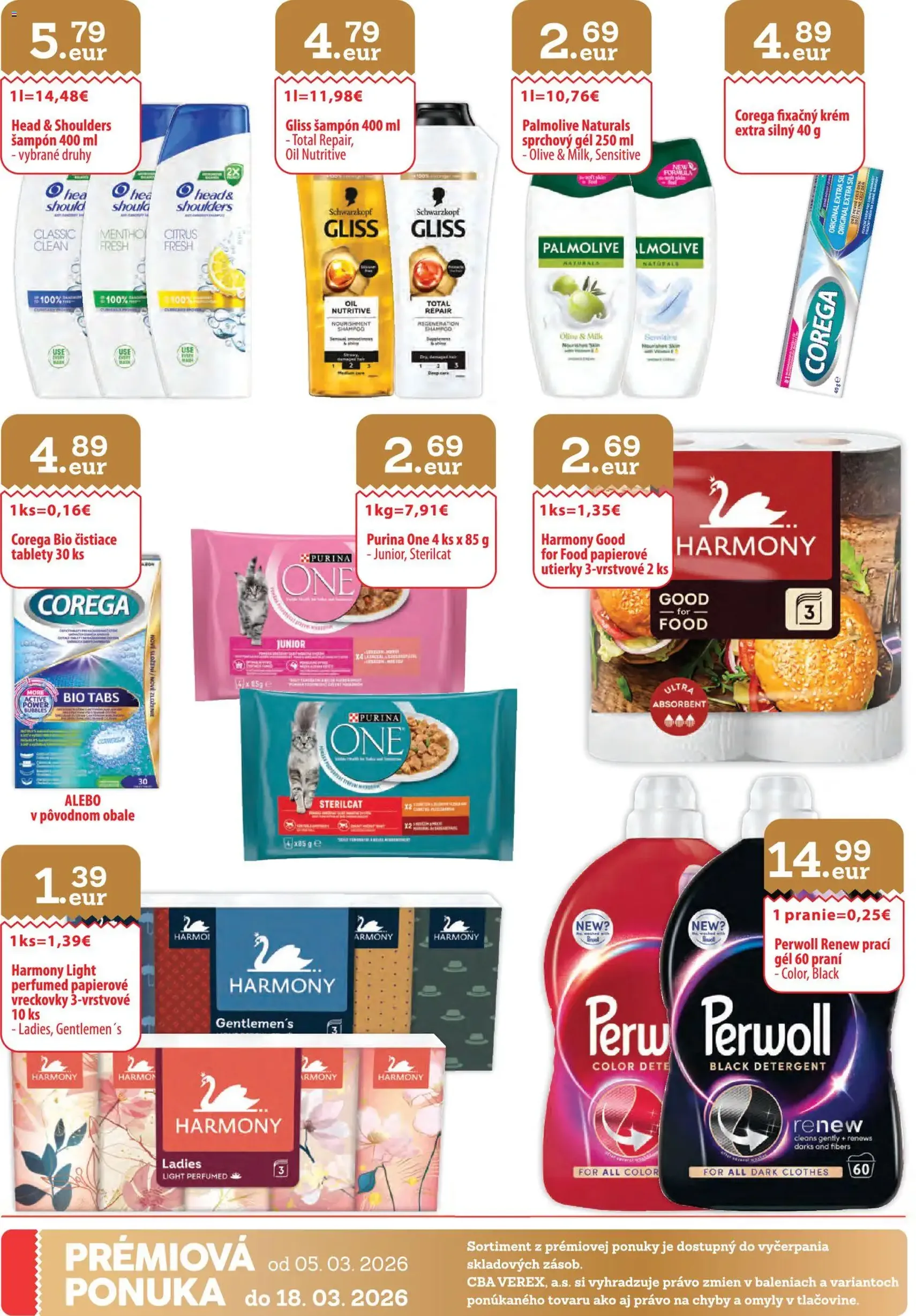 CBA Verex leták - platný leták od 05.03.2026 strana 32 z 32