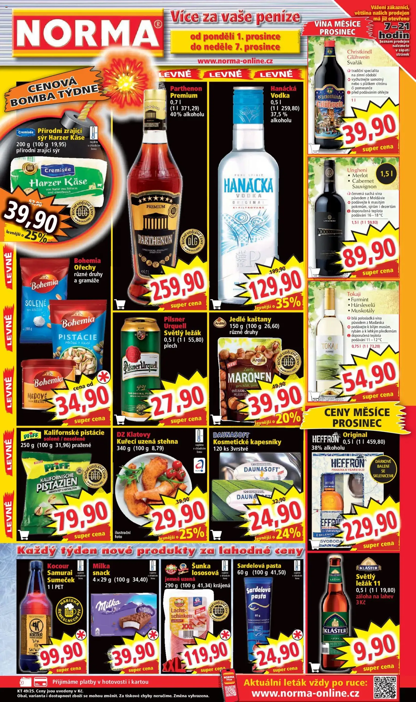 Norma leták - platný leták od 01.12.2025 strana 1 z 10