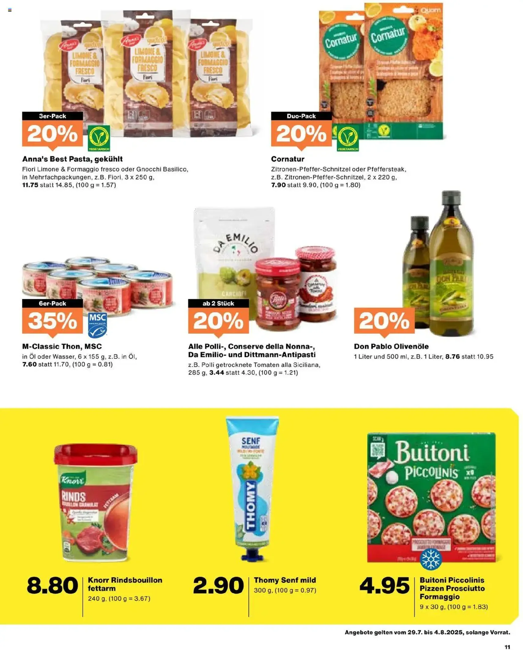 Migros Aktionen - Gültiger Prospekt ab 29.07.2025, Seite 11 von insgesamt 20