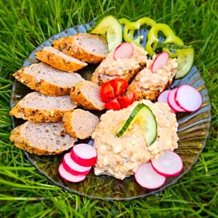 Previsualización de la receta Ensalada de atún con cottage
