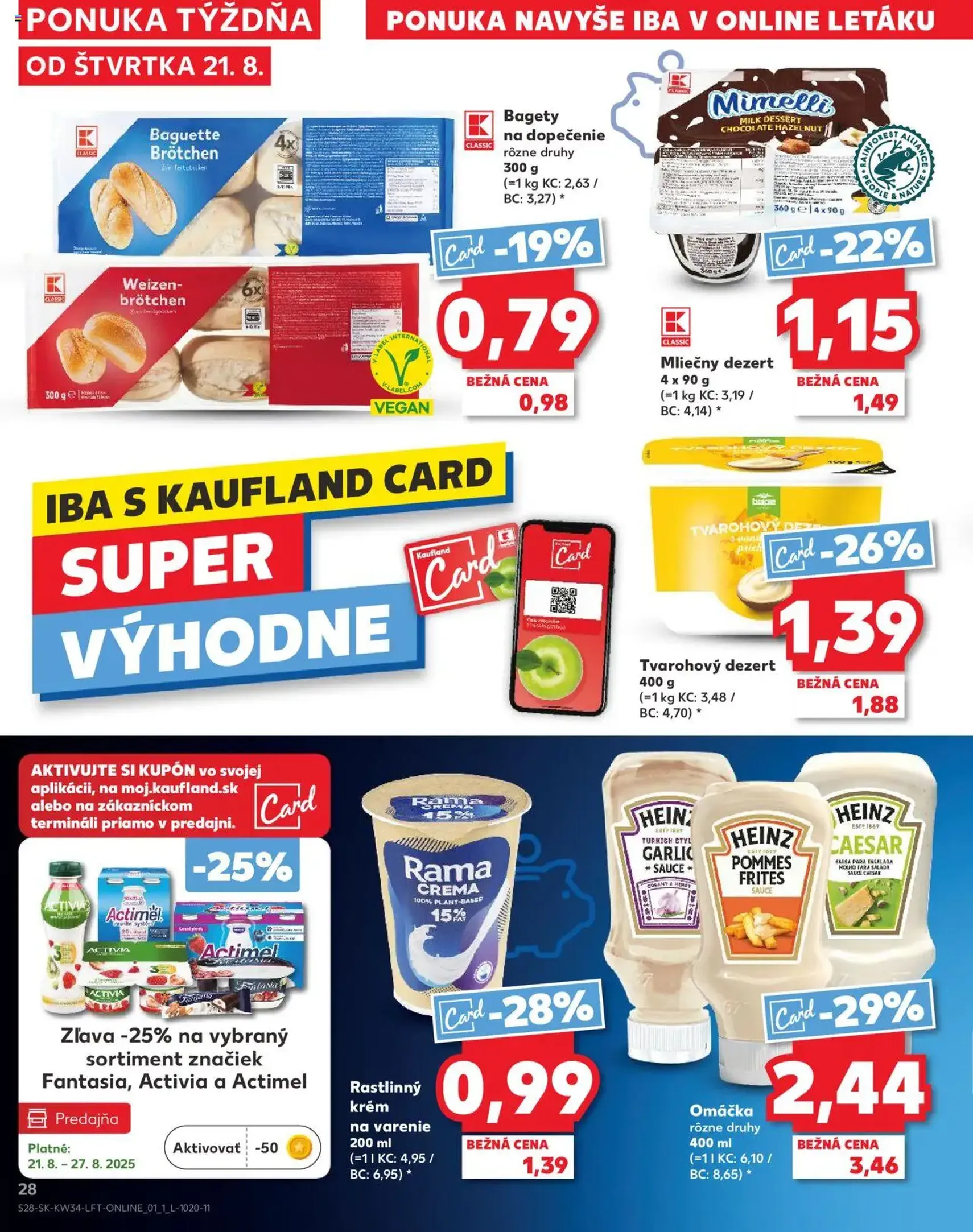 Kaufland Bratislava-Avion - platný leták od 21.08.2025 strana 28 z 78