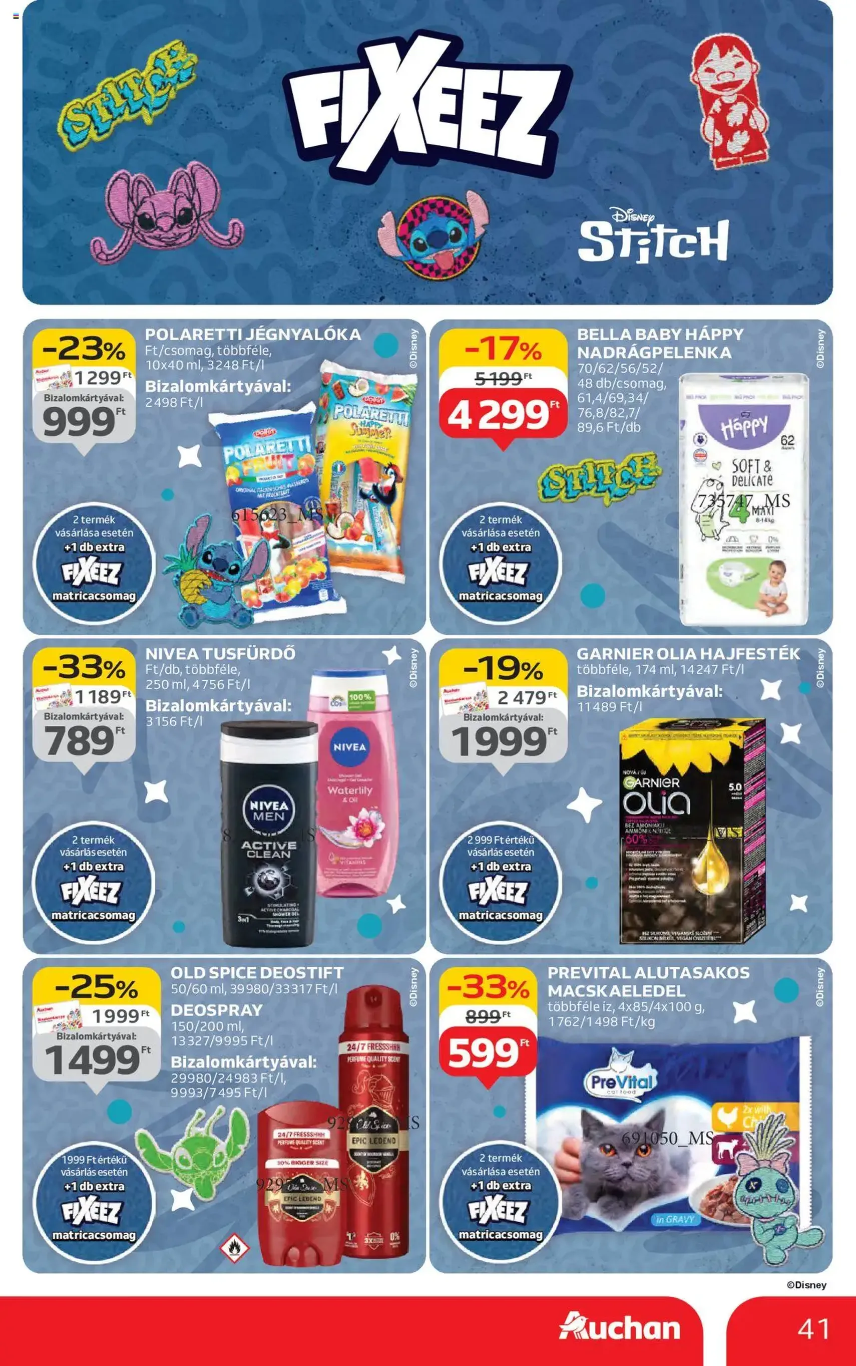 Auchan Akciós újság - 2025.07.31. érvényes szórólap 41 oldal 42 oldalból Auchan Akciós újság - 2025.07.31. érvényes szórólap 41 oldal 42 oldalból