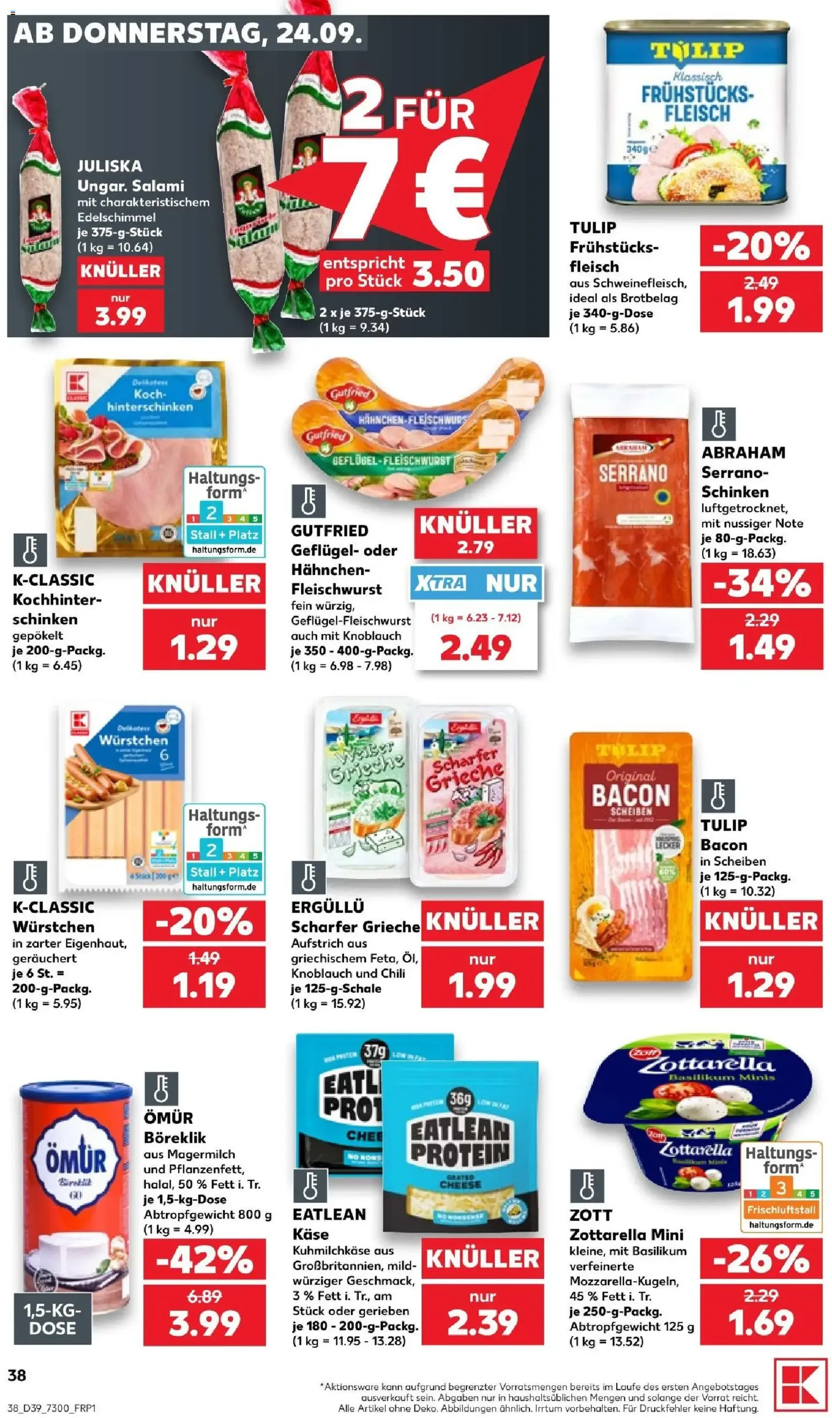 Kaufland Prospekt - Gültiger Prospekt ab 24.09.2026, Seite 38 von insgesamt 72
