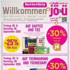 Sutterlüty Flugblatt - Prospekt Vorschau gültig ab 04.09.2025