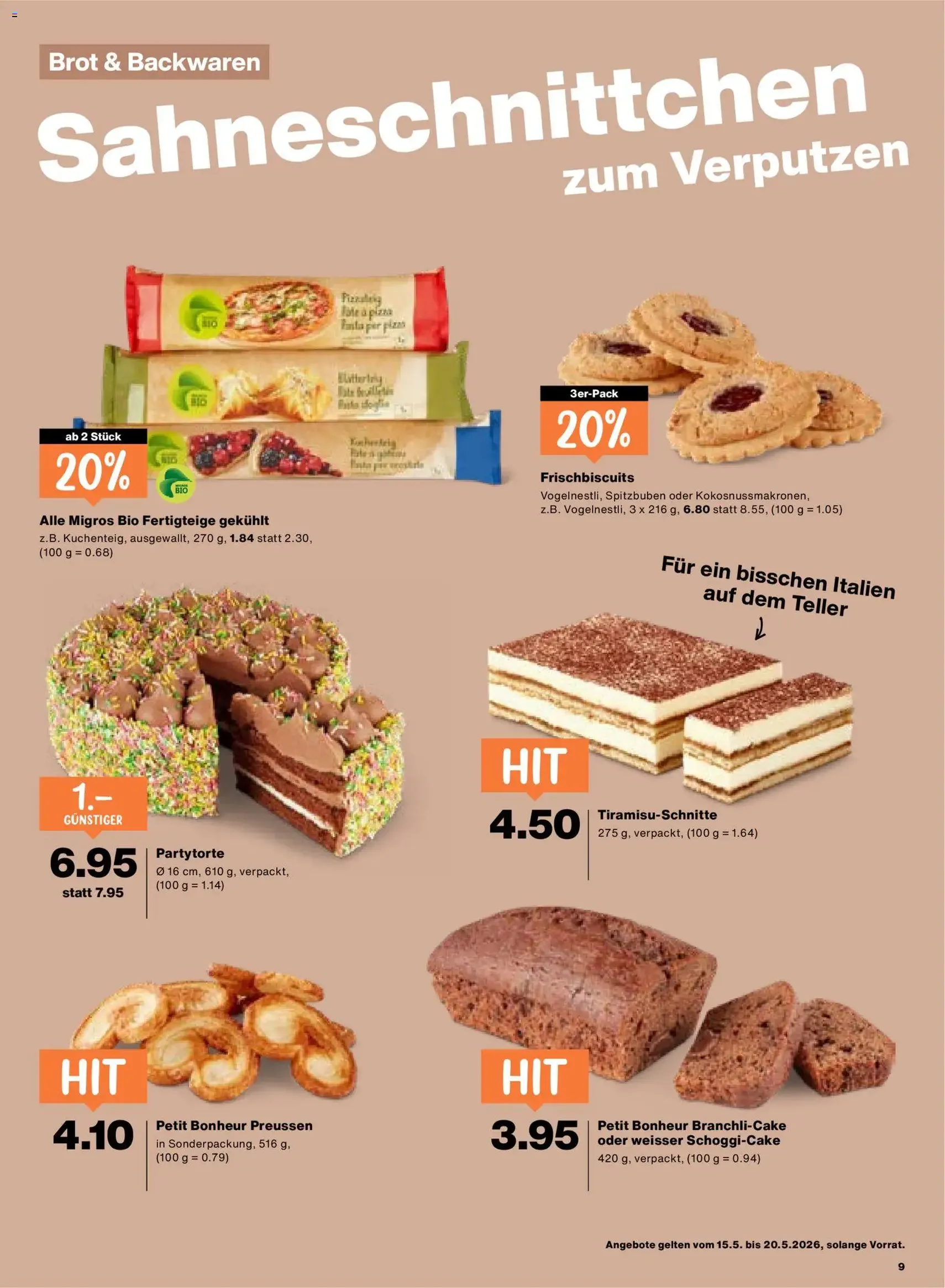 Migros aktionen - Gültiger Prospekt ab 15.05.2026, Seite 9 von insgesamt 24