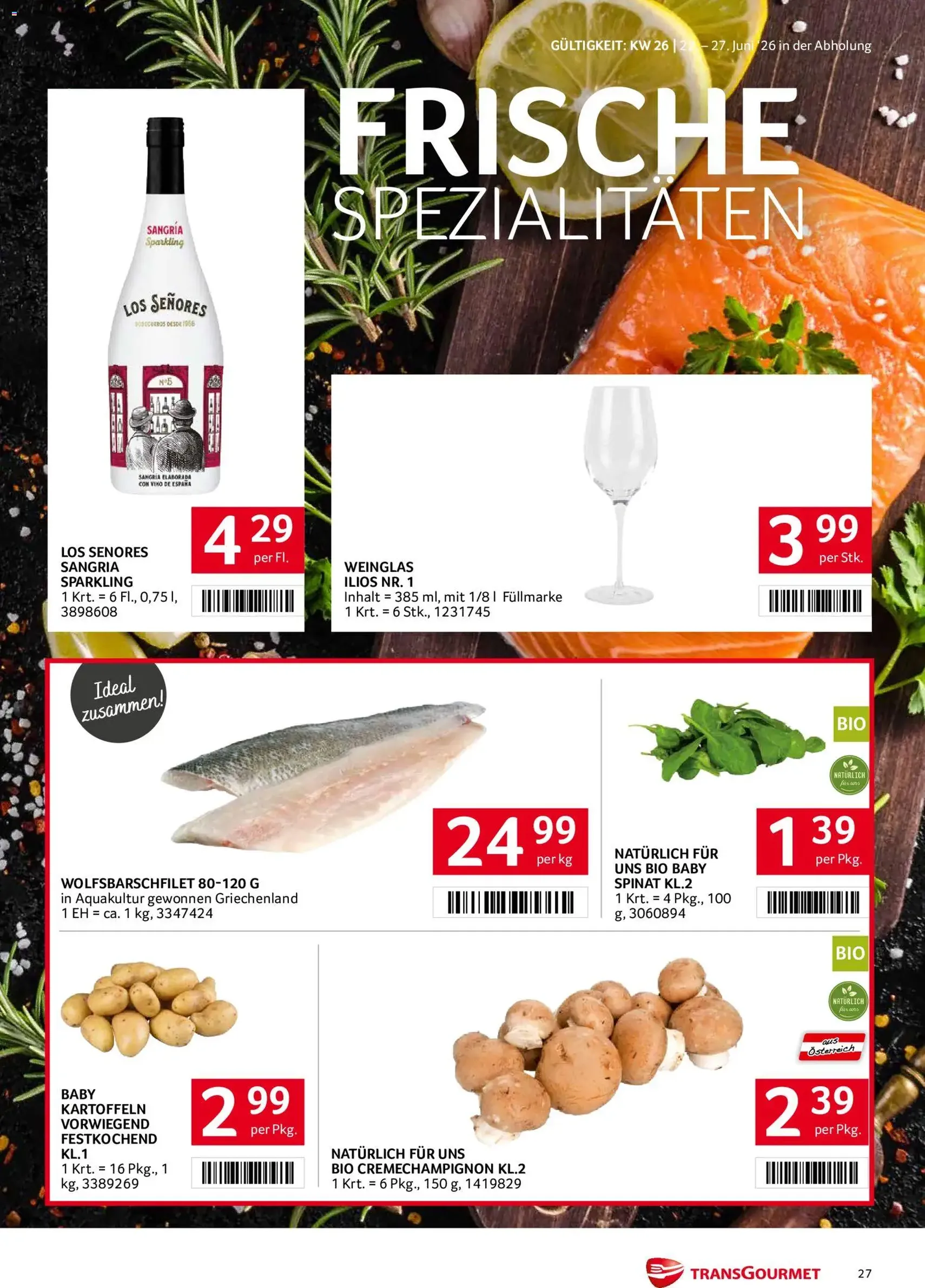 Transgourmet Flugblatt - Gültiger Prospekt ab 22.06.2026, Seite 26 von insgesamt 31