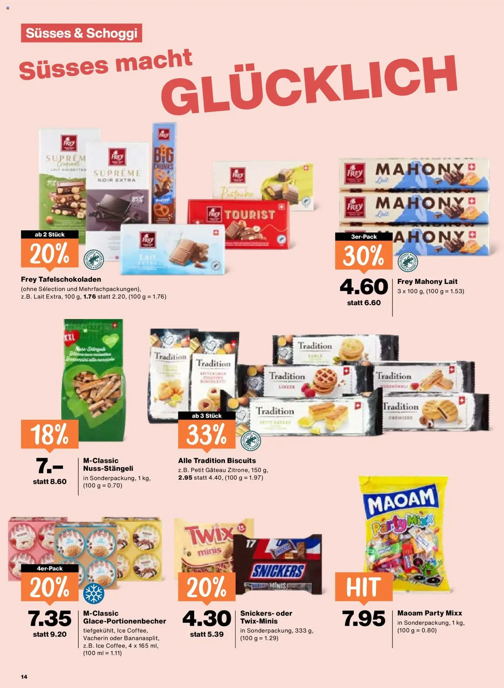 Migros aktionen - Gültiger Prospekt ab 13.08.2026, Seite 14 von insgesamt 20
