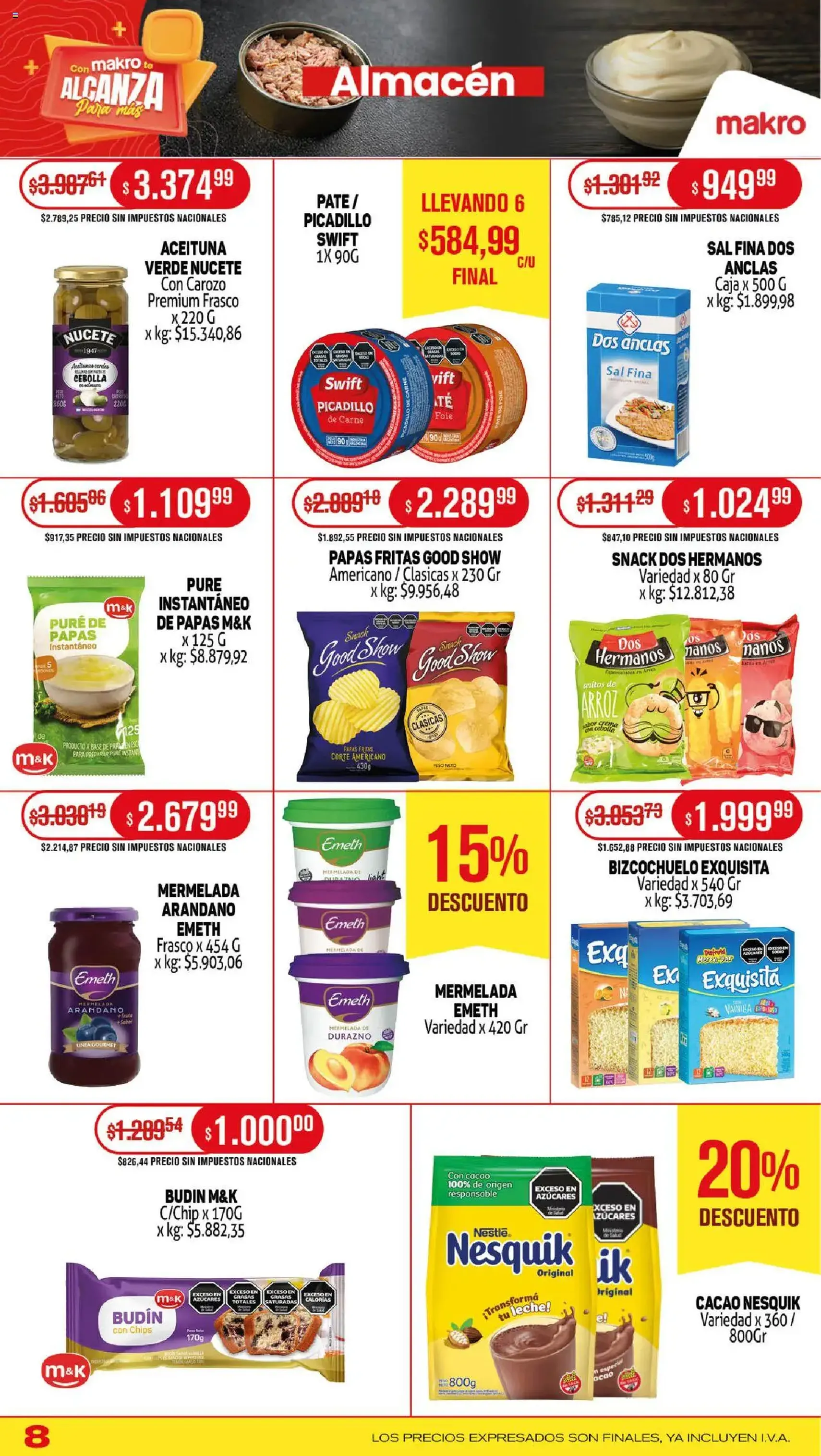 Makro ofertas - folleto válido desde 24/07/2025 página 8 de 20