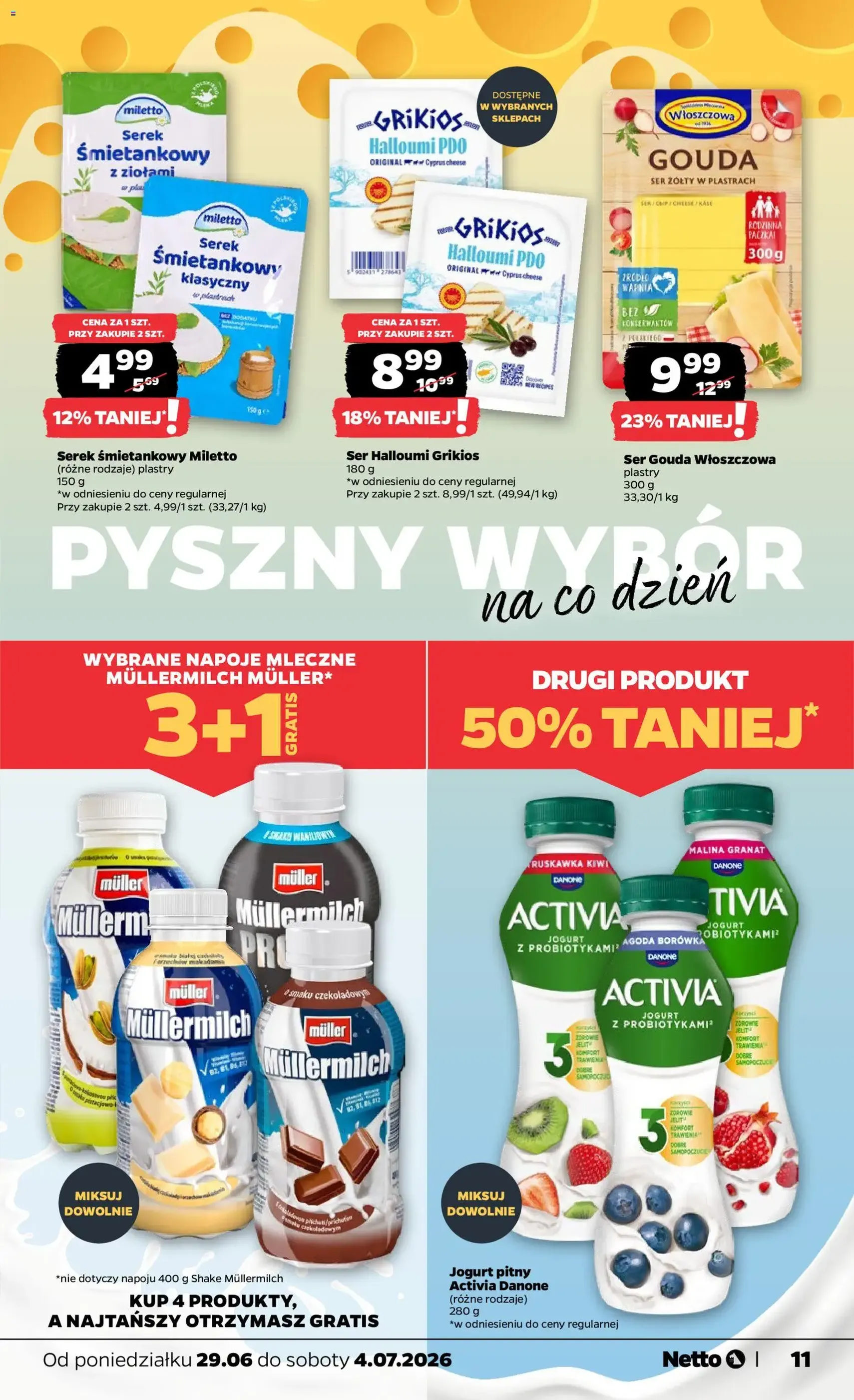 Netto gazetka od poniedziałku spożywcza - ważny gazetka od 29.06.2026 strona 11 z 37
