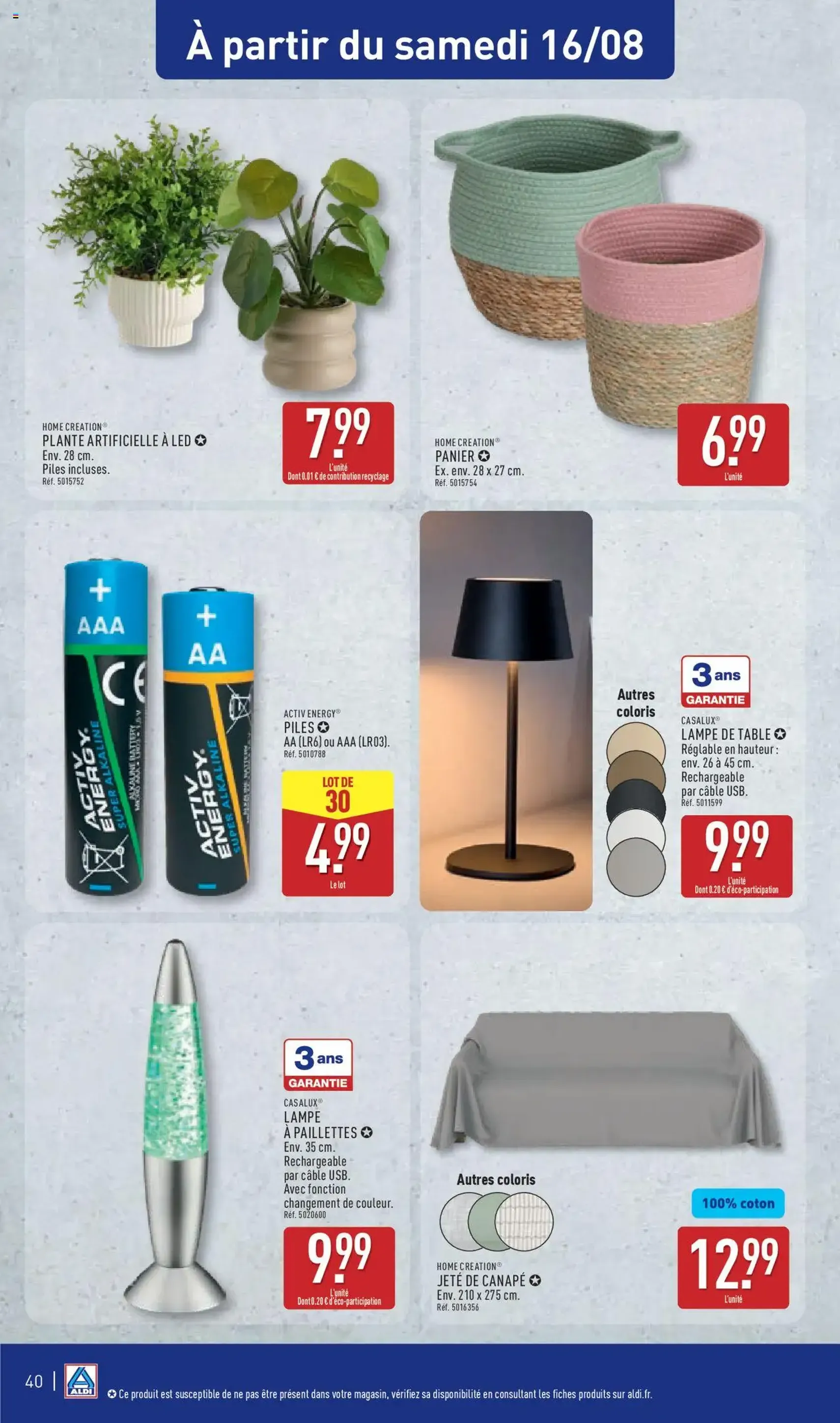 Aldi catalogue semaine 33 - brochure valable à partir du 12/08/2025, page 42 sur 51 Aldi catalogue semaine 33 - brochure valable à partir du 12/08/2025, page 42 sur 51