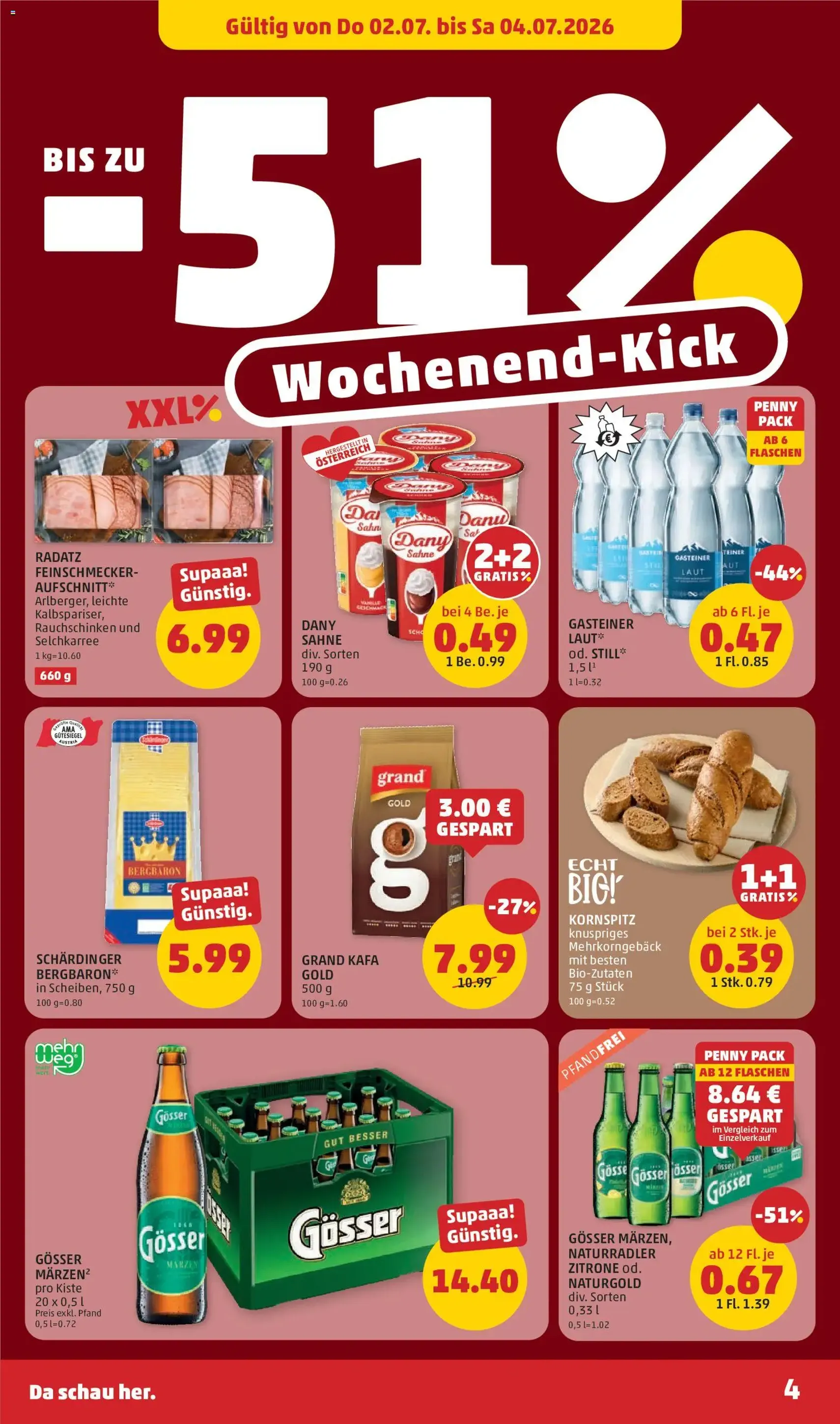 Penny Markt Flugblatt - Gültiger Prospekt ab 02.07.2026, Seite 4 von insgesamt 28