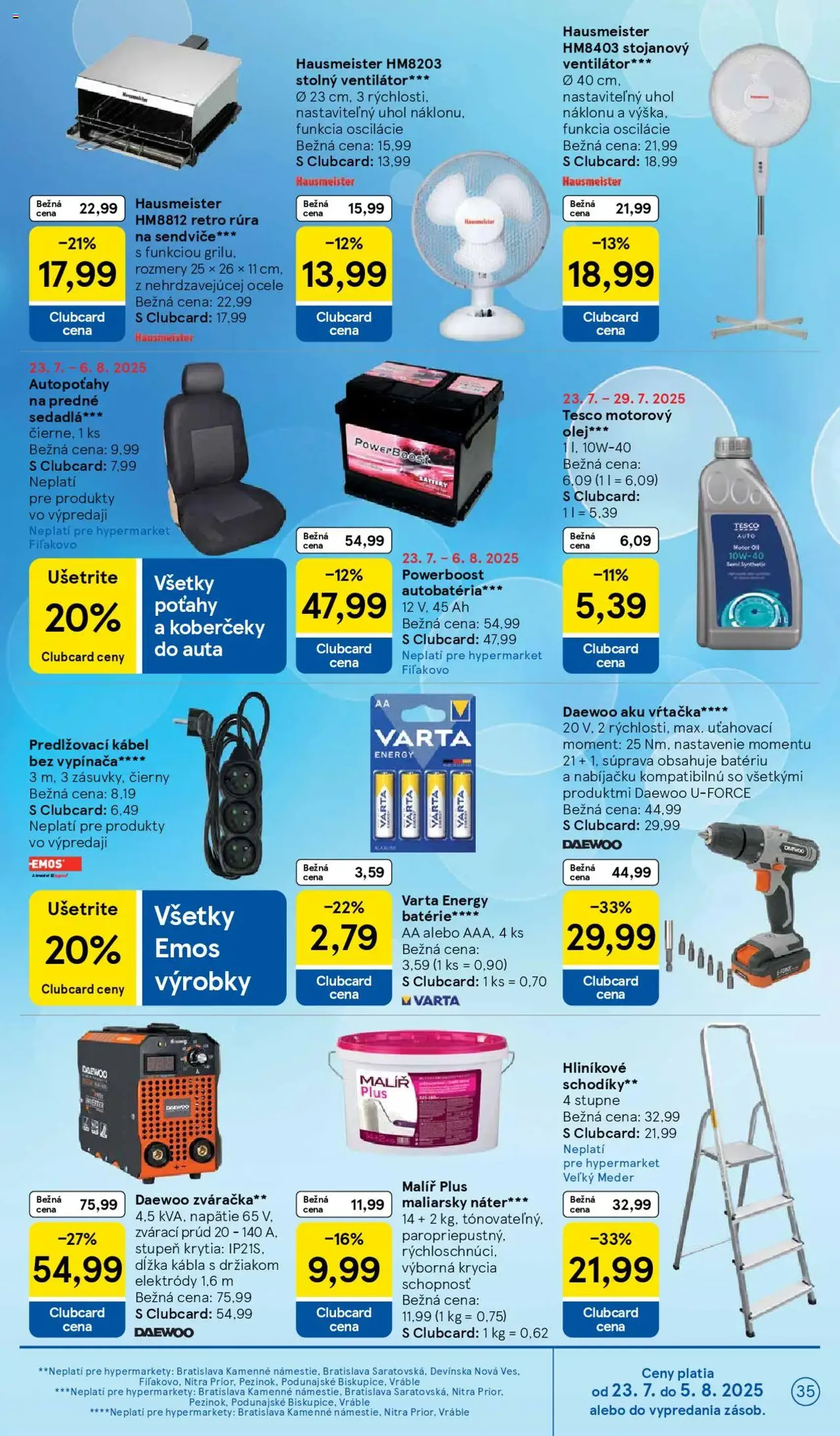 Tesco Hypermarket - leták - platný leták od 23.07.2025 strana 35 z 37 Tesco Hypermarket - leták - platný leták od 23.07.2025 strana 35 z 37