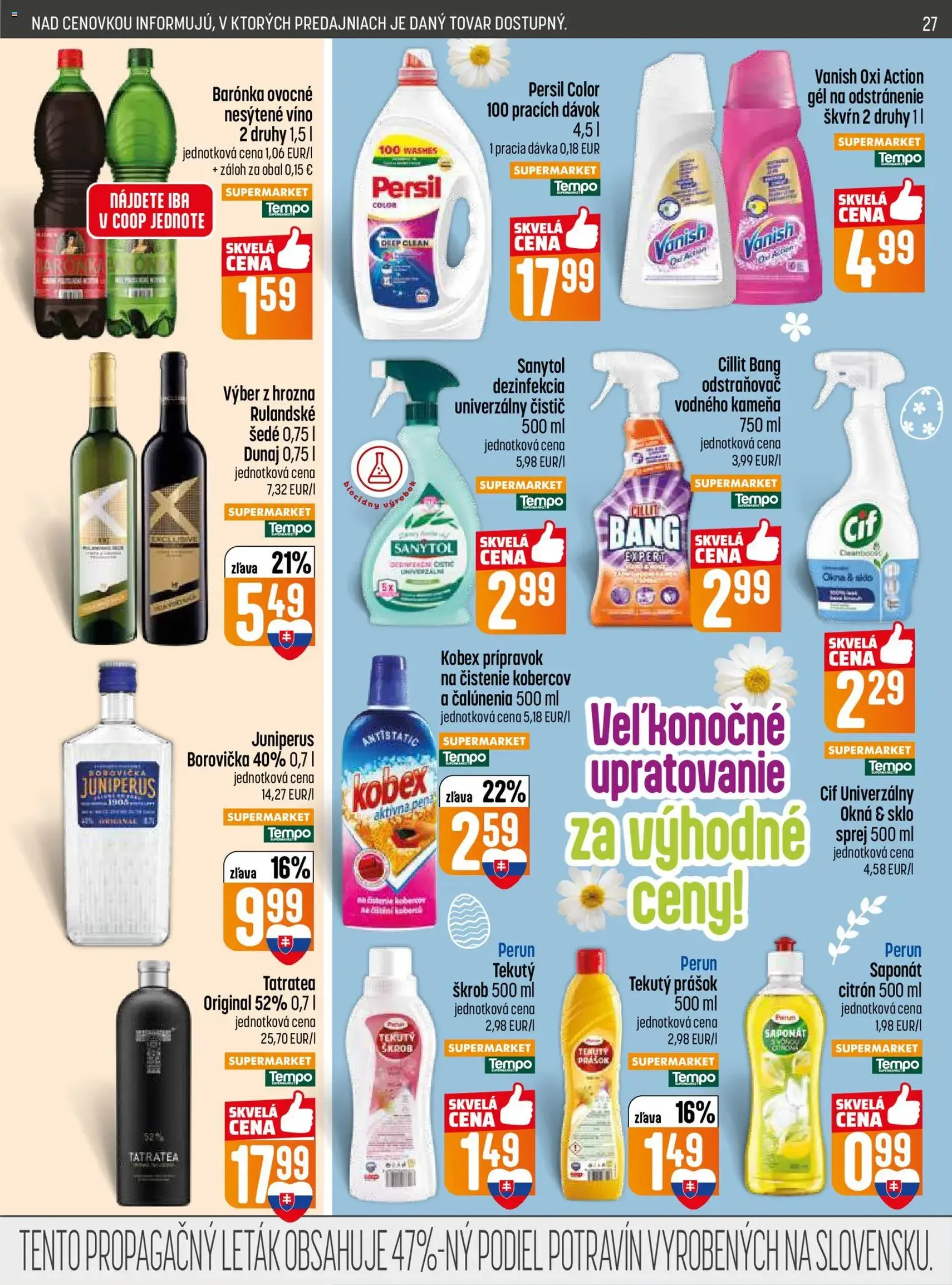 COOP Jednota leták - platný leták od 19.03.2026 strana 27 z 32