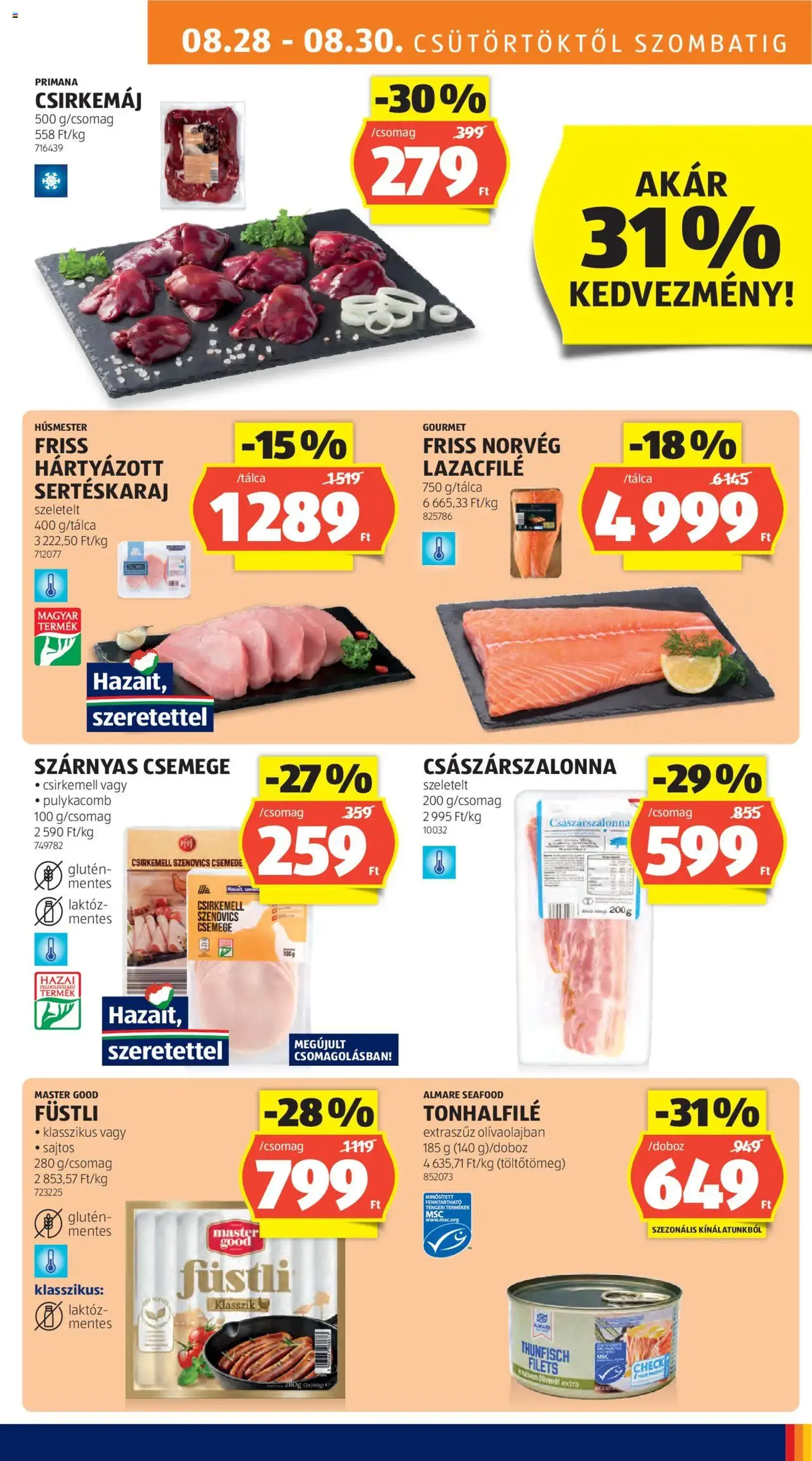 Aldi Akciós újság - 2025.08.28. érvényes szórólap 9 oldal 44 oldalból Aldi Akciós újság - 2025.08.28. érvényes szórólap 9 oldal 44 oldalból