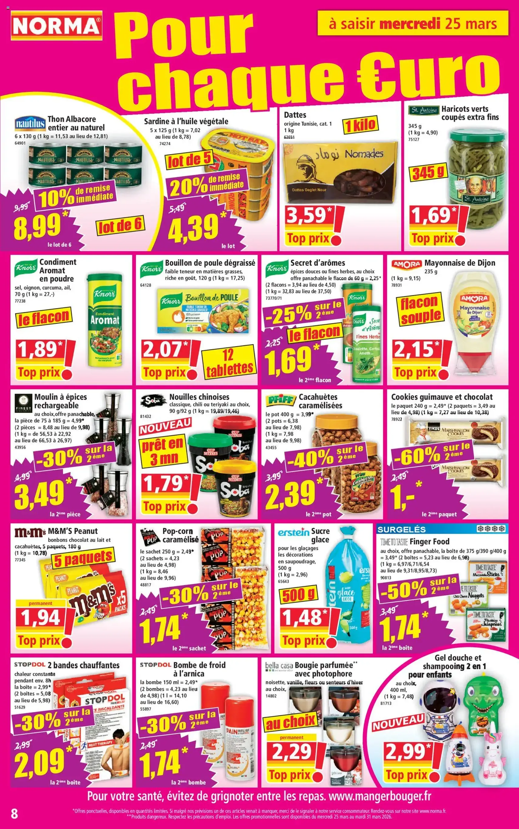 Norma catalogue - brochure valable à partir du 25/03/2026, page 8 sur 14