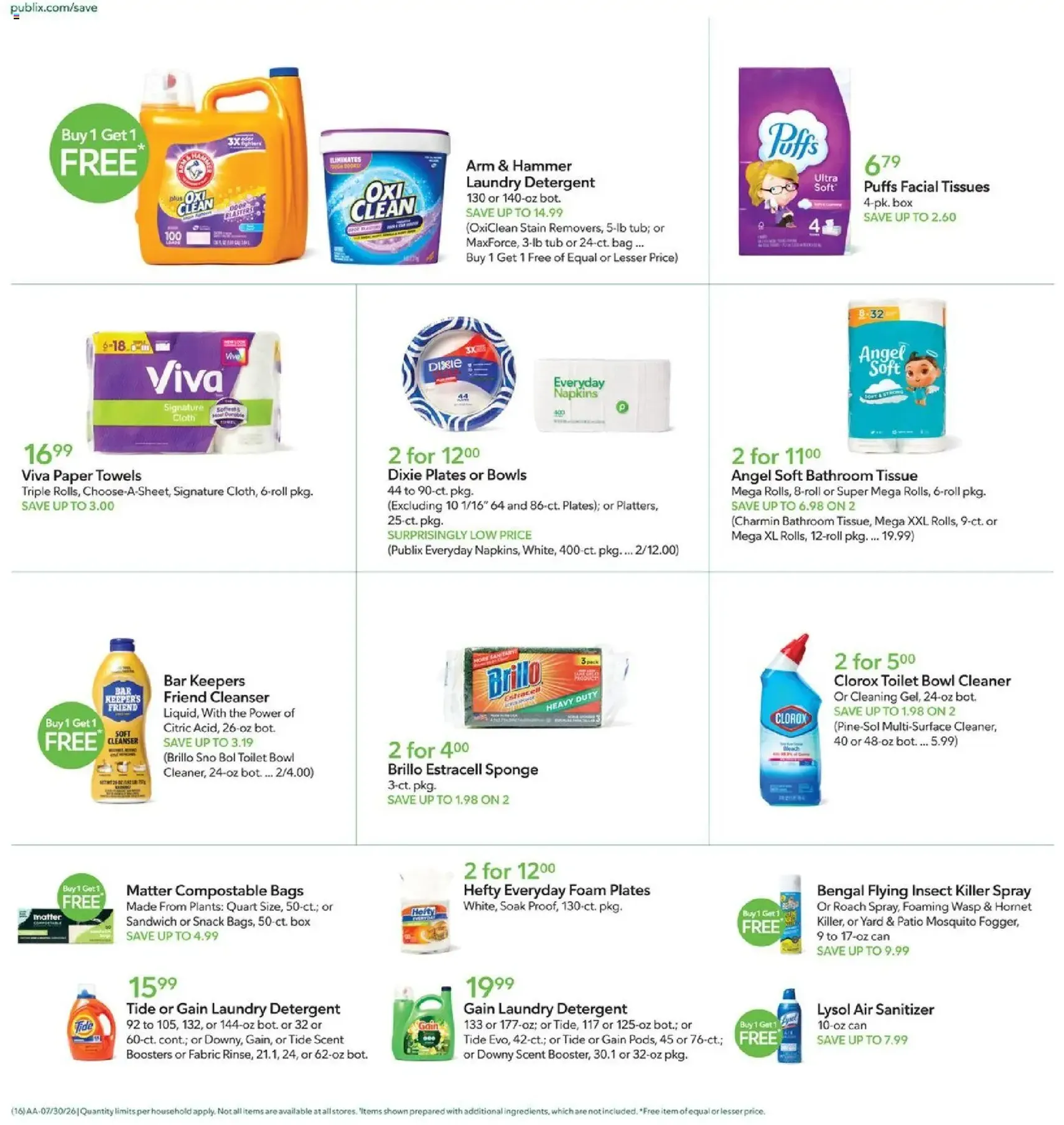 Publix Weekly Ad - valid flyer from 07/29/2026, page 16 of 20