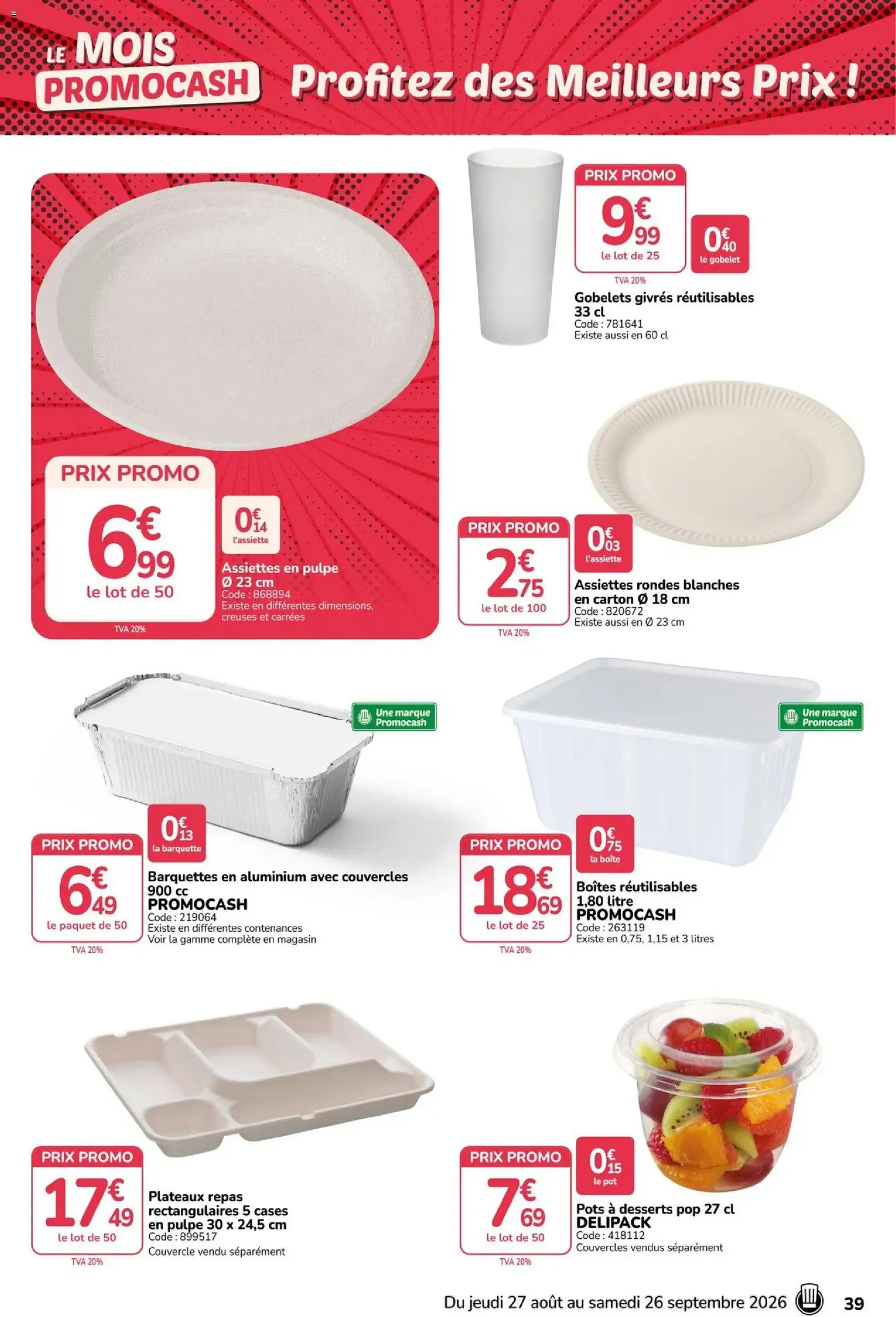 Promocash catalogue - brochure valable à partir du 27/08/2026, page 39 sur 44