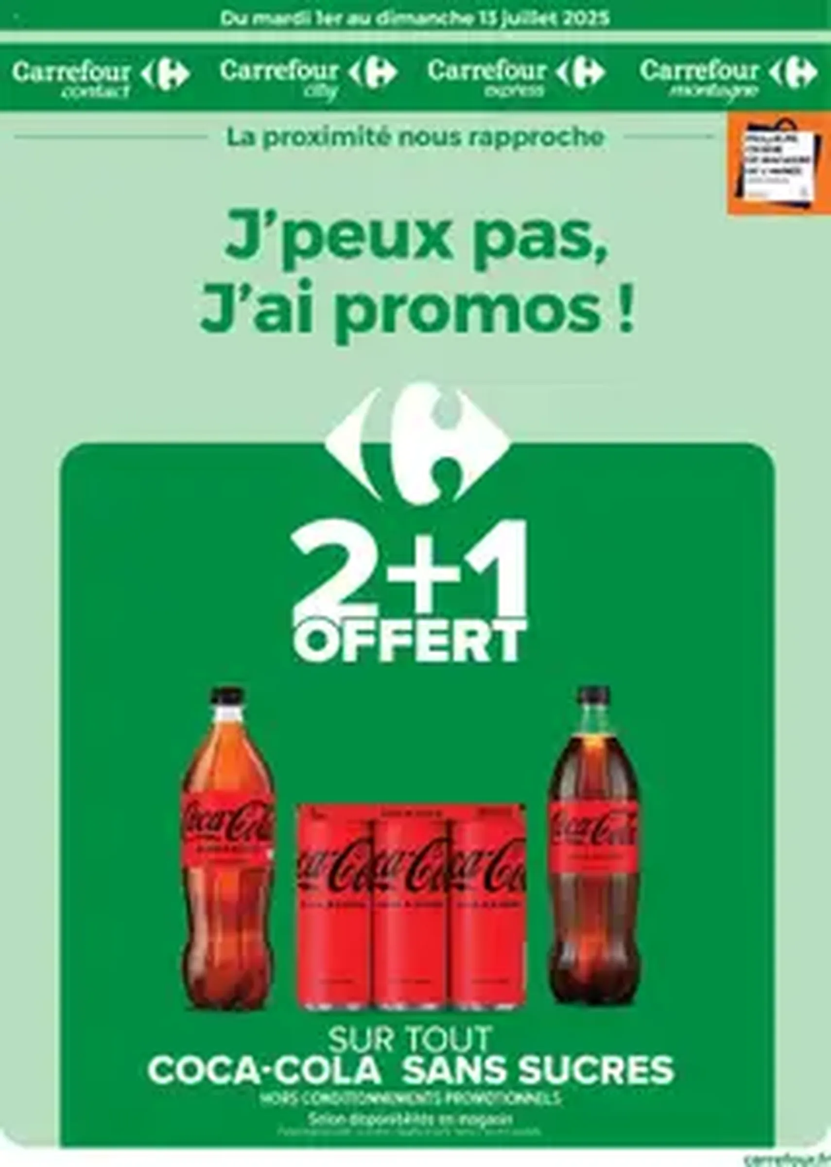 Carrefour contact catalogue - brochure valable à partir du 01/07/2025, page 1 sur 1