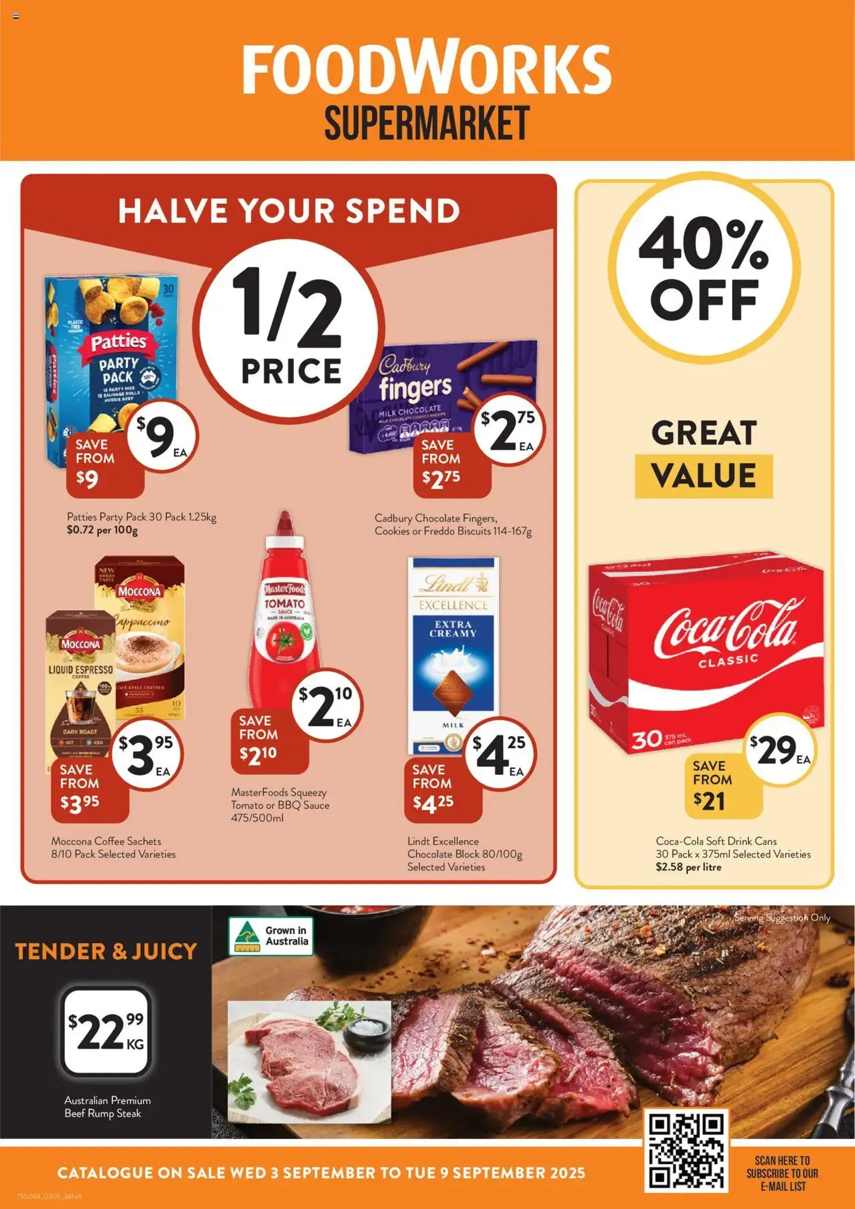 Foodworks - Catalogue NSW - valid flyer from 03/09/2025, page 1 of 34 Foodworks - Catalogue NSW - valid flyer from 03/09/2025, page 1 of 34