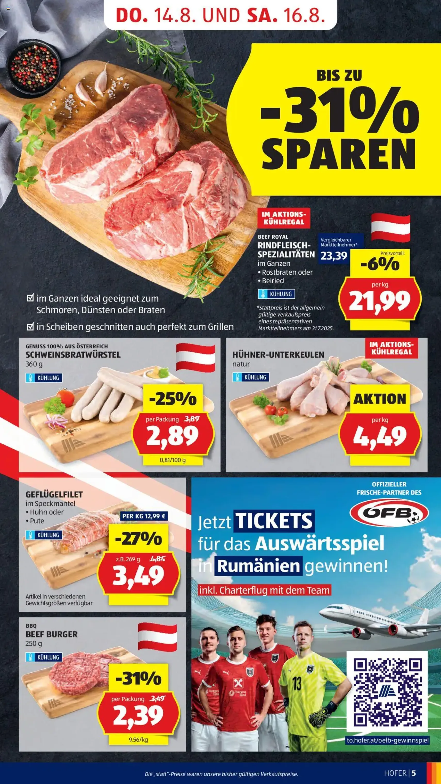 Hofer Flugblatt - Gültiger Prospekt ab 14.08.2025, Seite 7 von insgesamt 45
