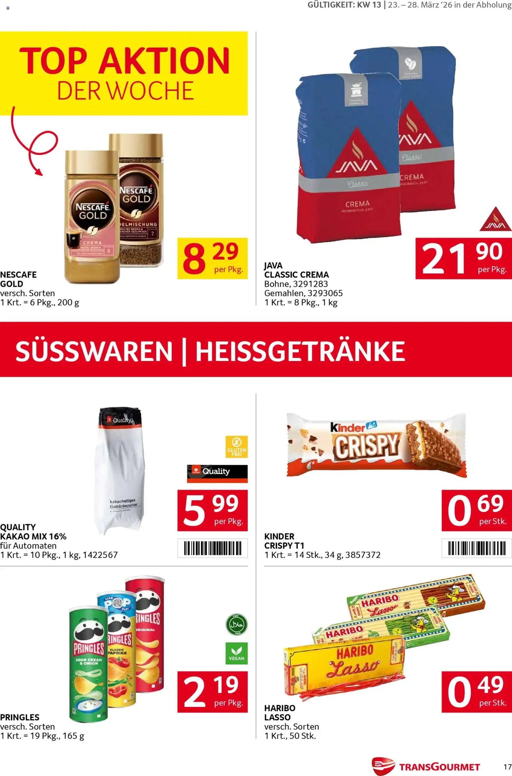 Transgourmet Flugblatt - Gültiger Prospekt ab 23.03.2026, Seite 17 von insgesamt 32