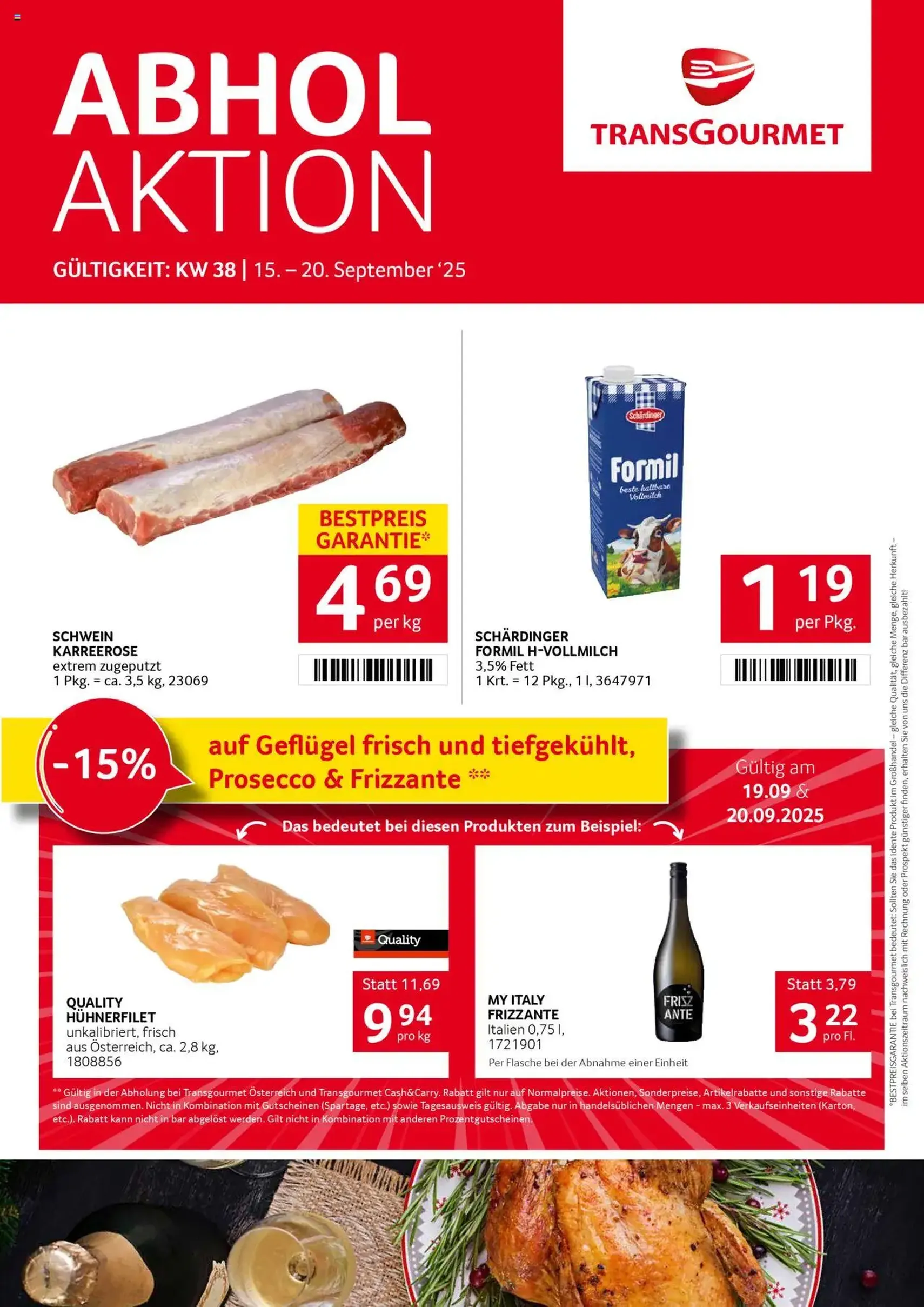 Transgourmet Flugblatt - Gültiger Prospekt ab 14.09.2025, Seite 1 von insgesamt 36 Transgourmet Flugblatt - Gültiger Prospekt ab 14.09.2025, Seite 1 von insgesamt 36