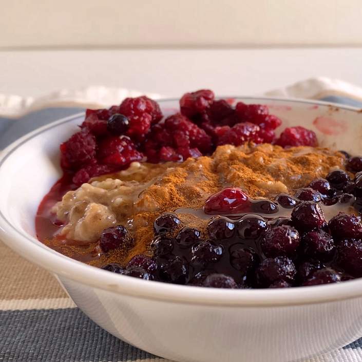 Gachas de avena fit, sin gluten y veganas