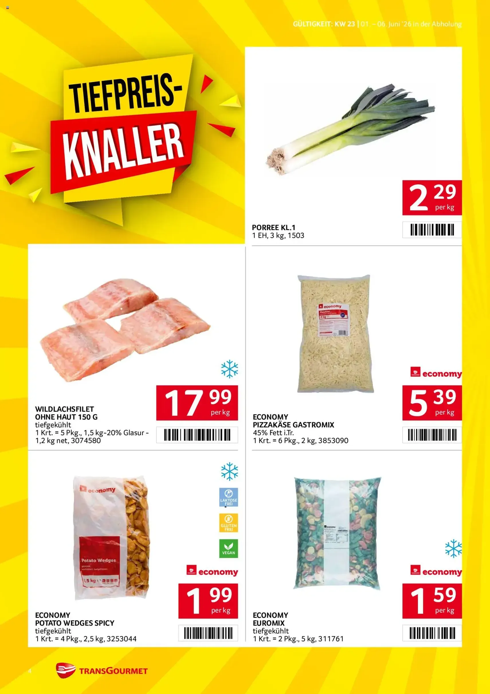 Transgourmet Flugblatt - Gültiger Prospekt ab 01.06.2026, Seite 4 von insgesamt 36