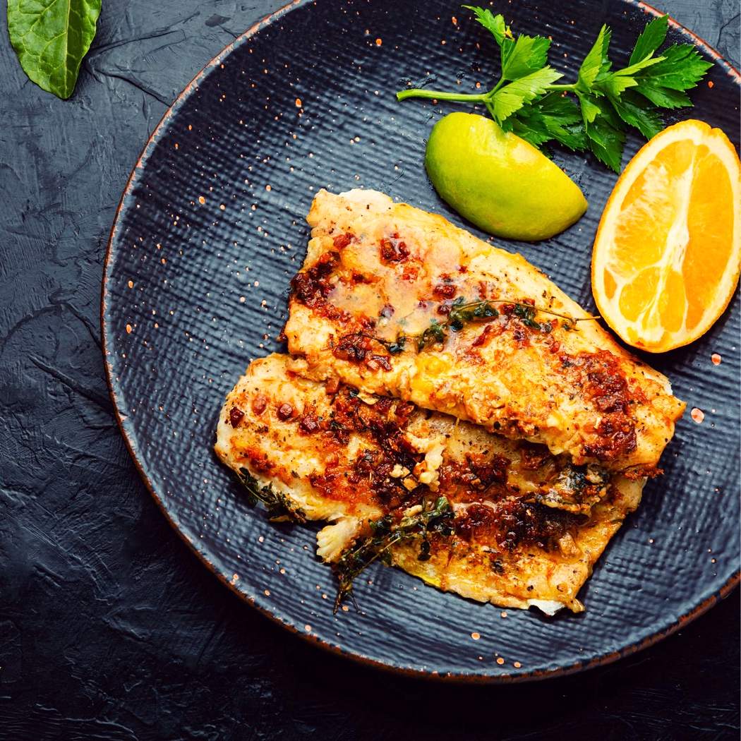 Pesce arrosto da filetti congelati