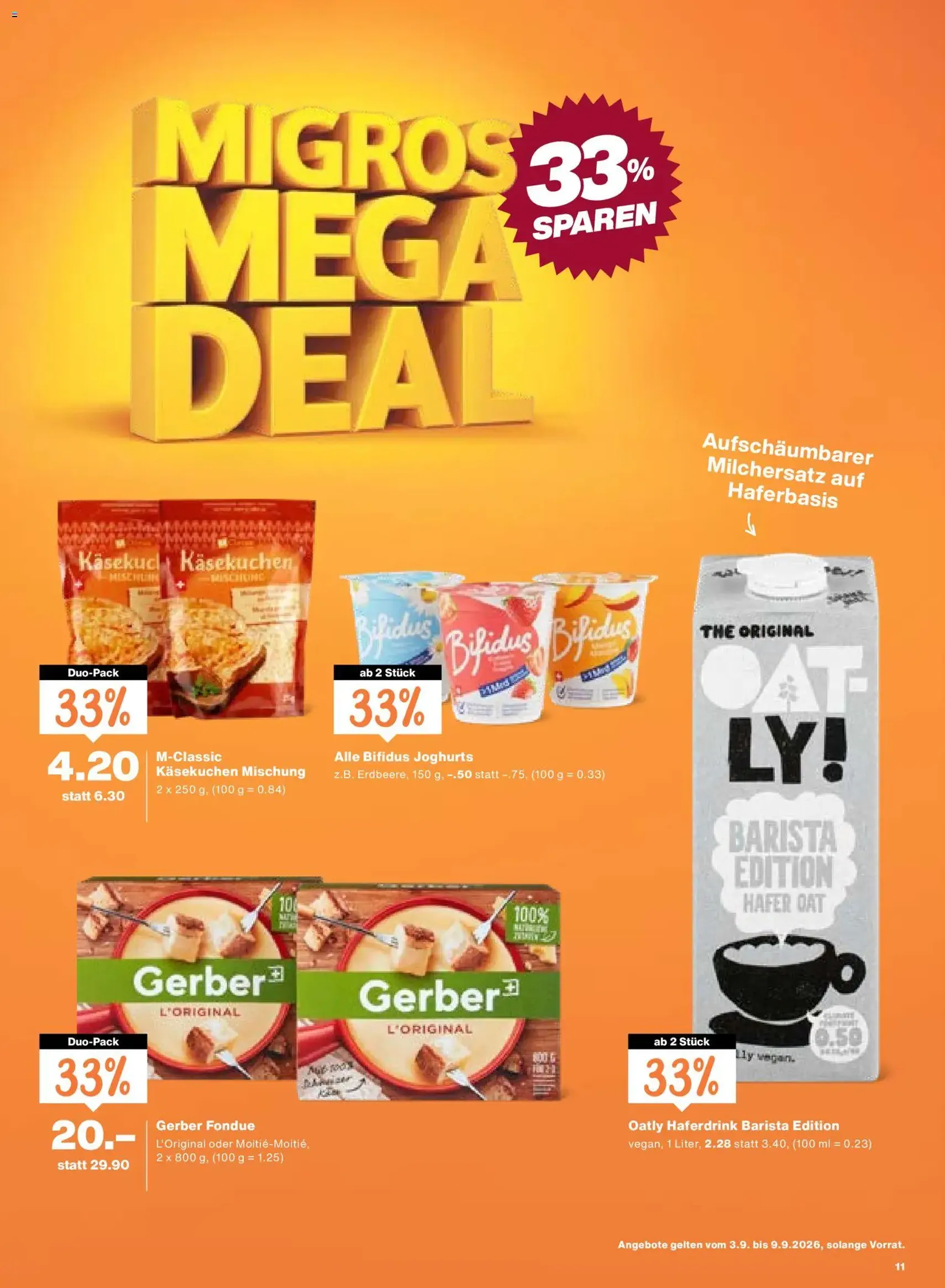Migros aktionen - Gültiger Prospekt ab 03.09.2026, Seite 11 von insgesamt 20