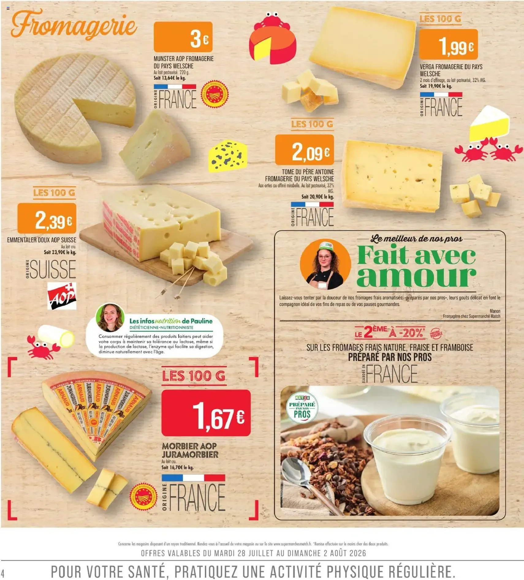 Match Supermarché catalogue - brochure valable à partir du 28/07/2026, page 4 sur 24