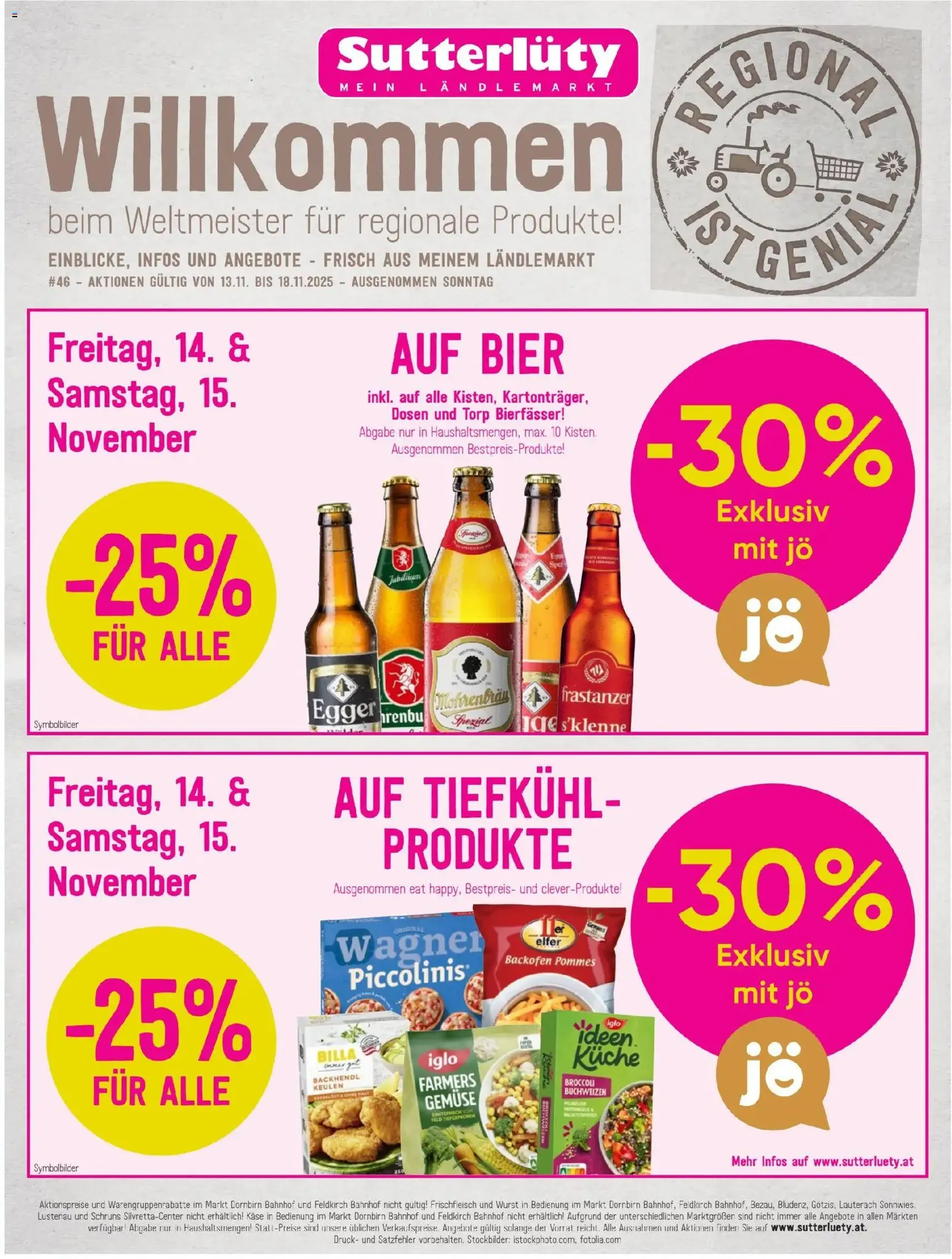 Sutterlüty Flugblatt - Gültiger Prospekt ab 13.11.2025, Seite 1 von insgesamt 20
