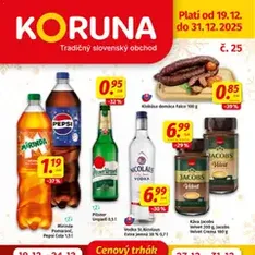 Koruna leták - náhľad letáku platný od 19.12.2025