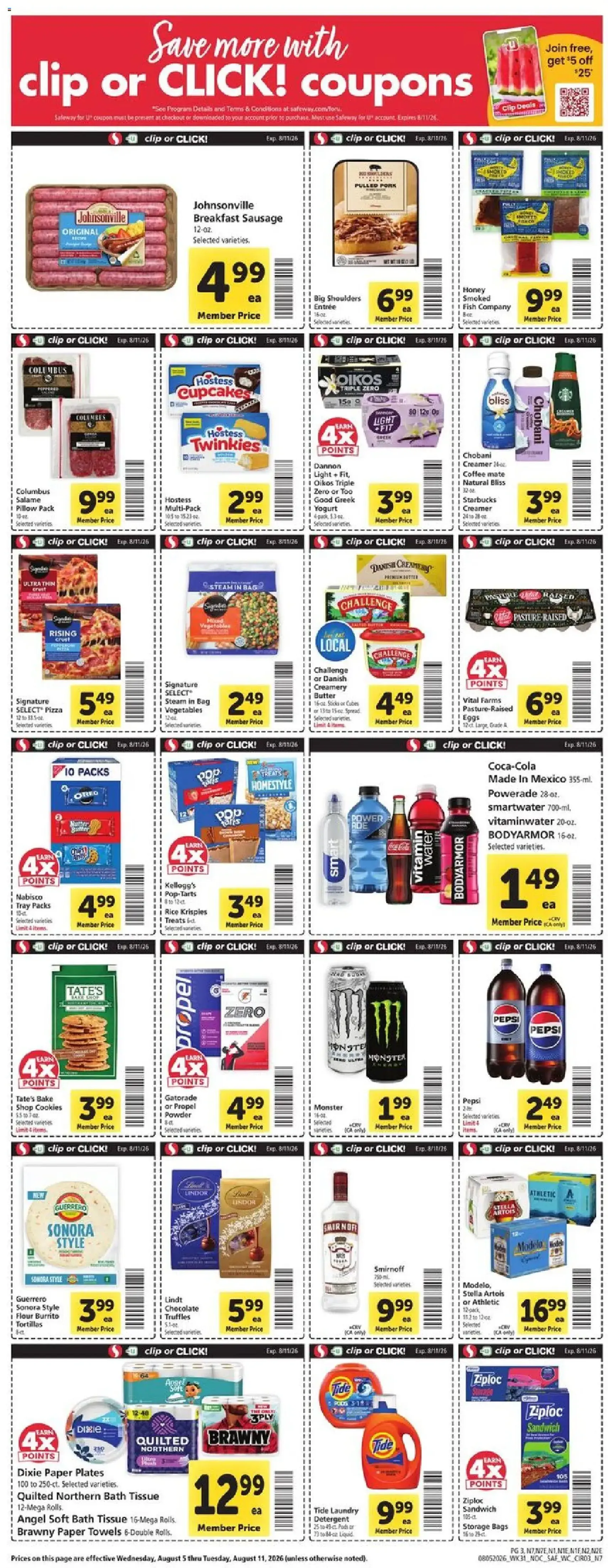 Safeway Weekly Ad - valid flyer from 08/05/2026, page 3 of 11