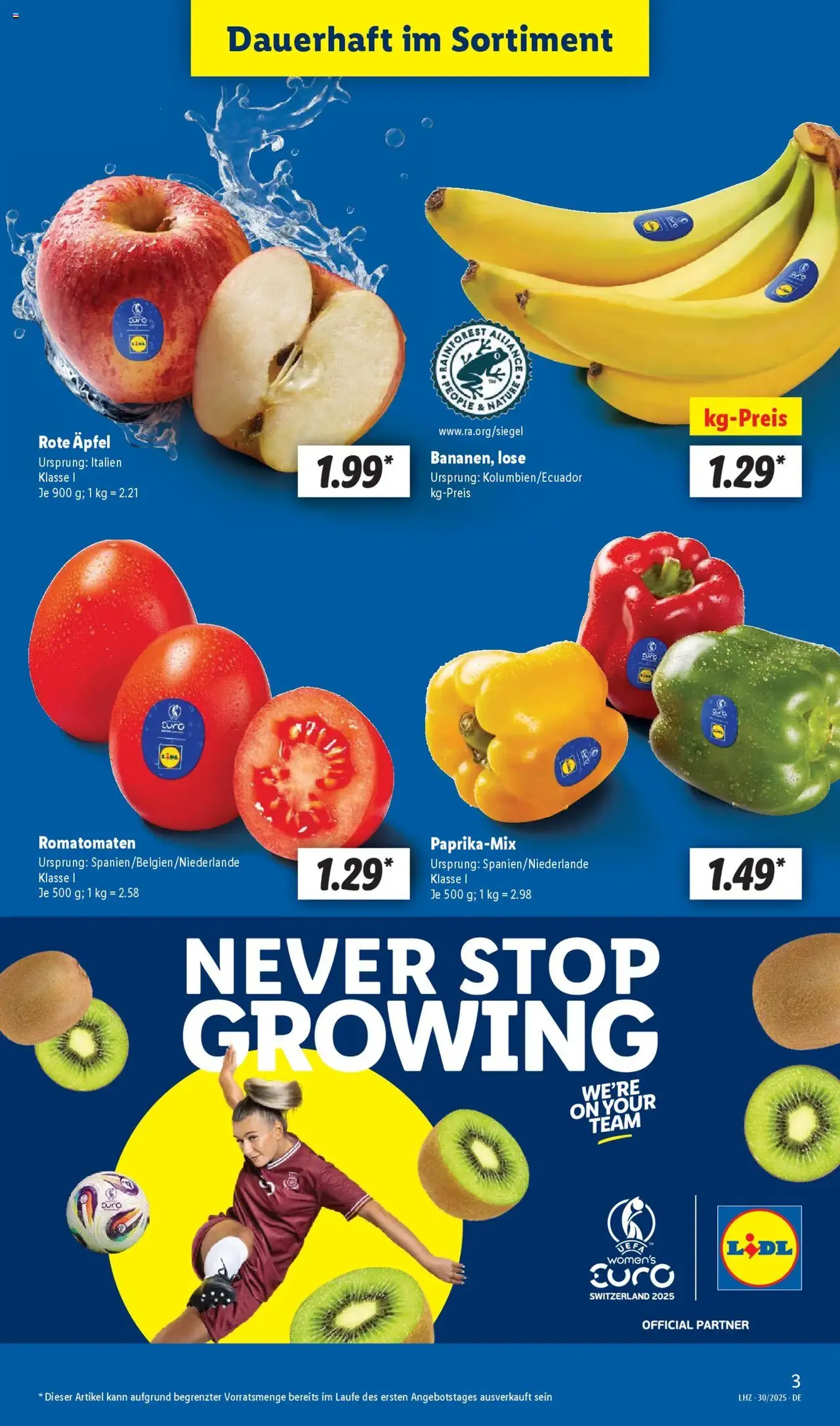 Lidl Prospekt - Gültiger Prospekt ab 21.07.2025, Seite 3 von insgesamt 62