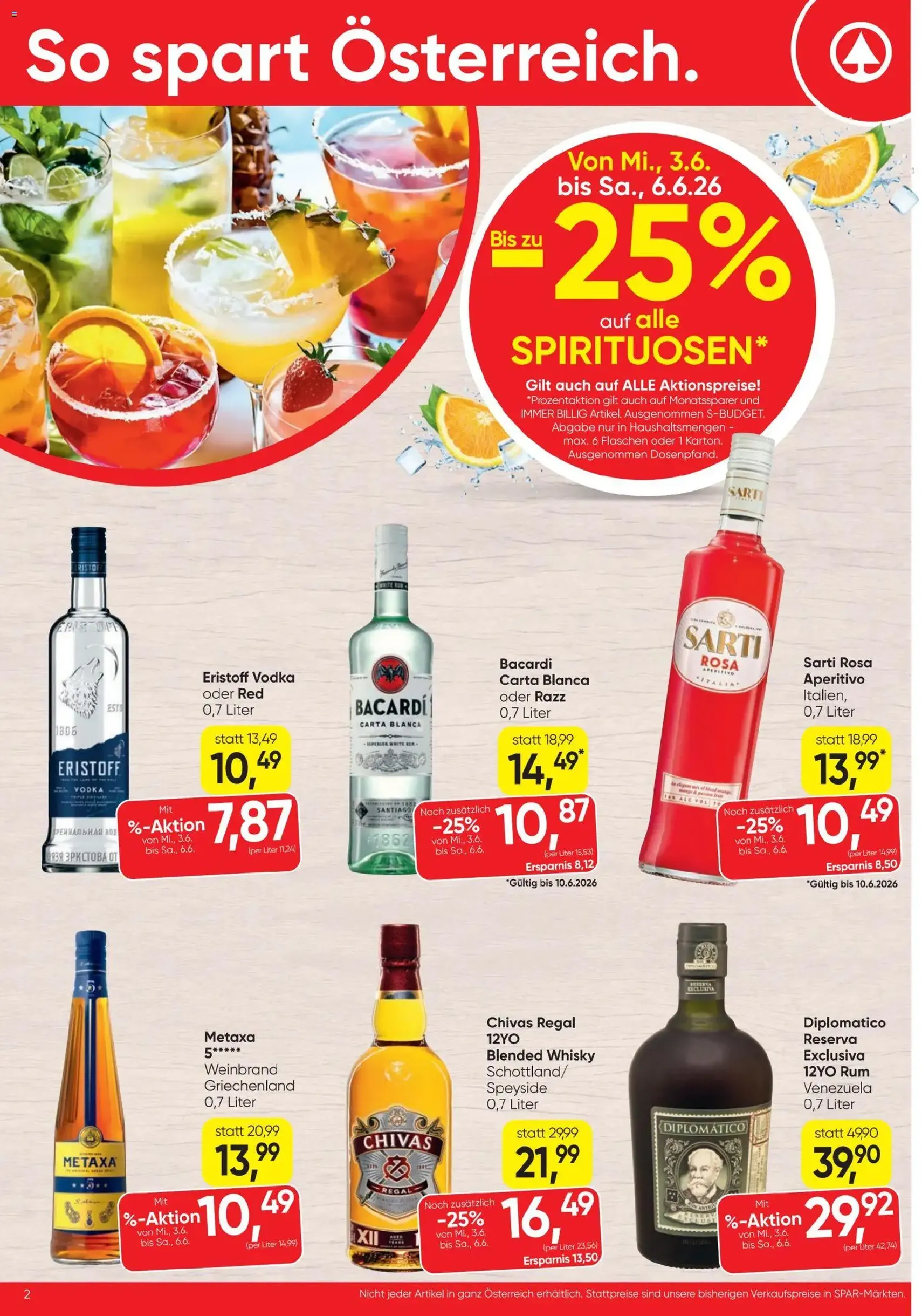 Spar Flugblatt - Gültiger Prospekt ab 03.06.2026, Seite 2 von insgesamt 20