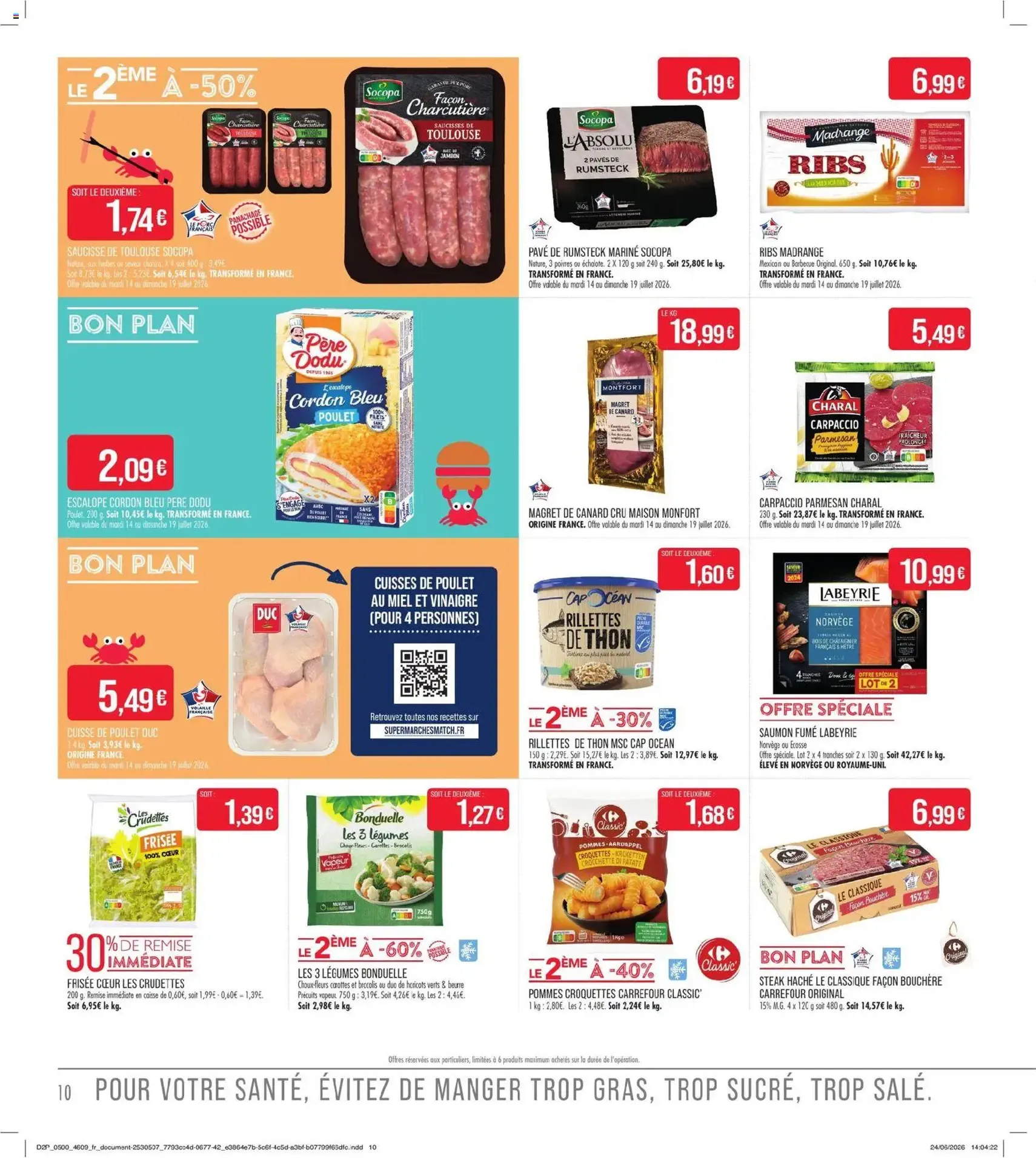 Match Supermarché catalogue - brochure valable à partir du 14/07/2026, page 10 sur 20