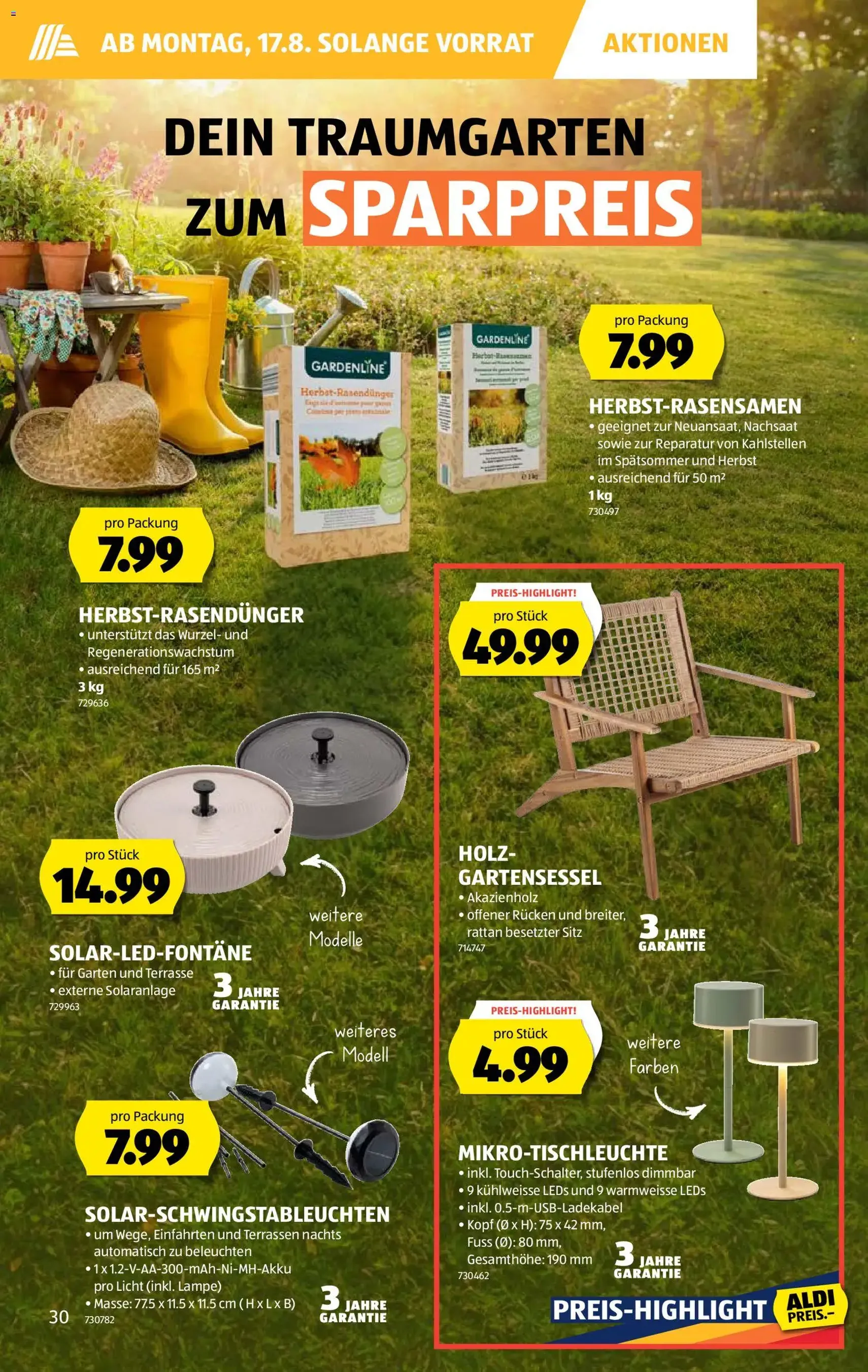 Aldi aktionen - Gültiger Prospekt ab 13.08.2026, Seite 30 von insgesamt 47