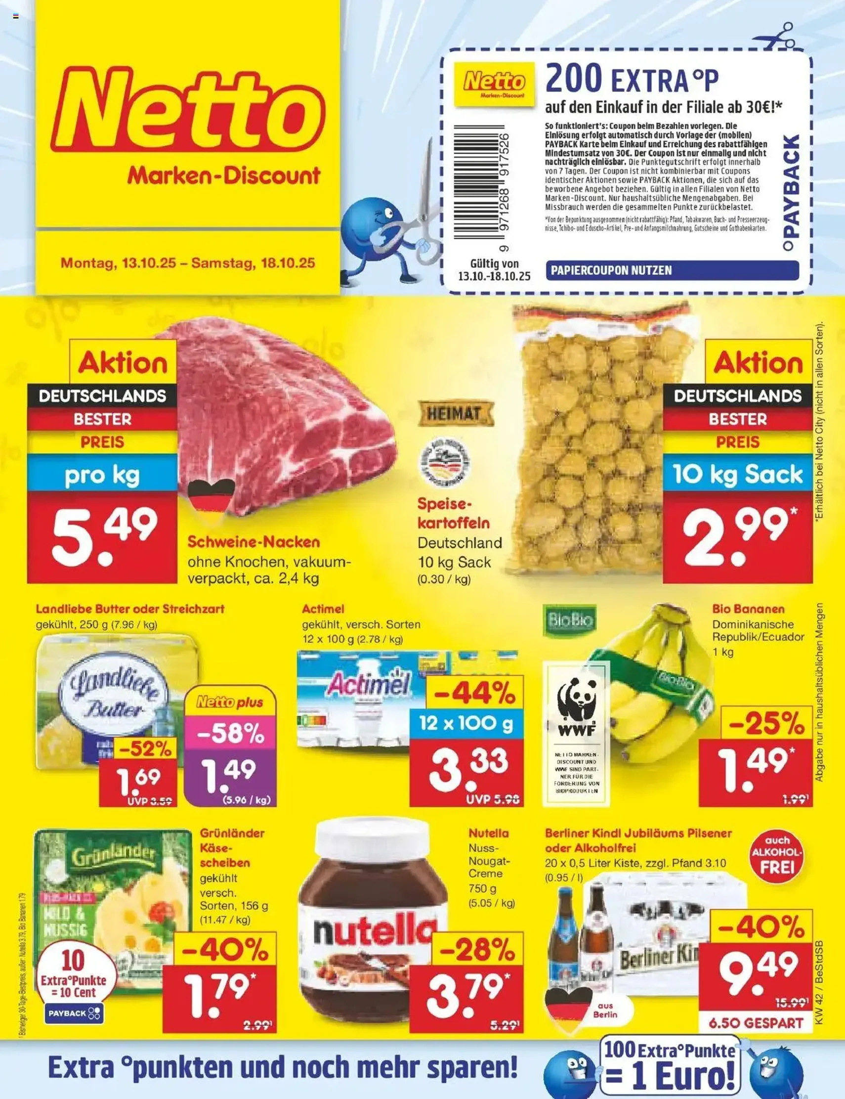 Netto Marken-Discount Prospekt - Gültiger Prospekt ab 13.10.2025, Seite 1 von insgesamt 62